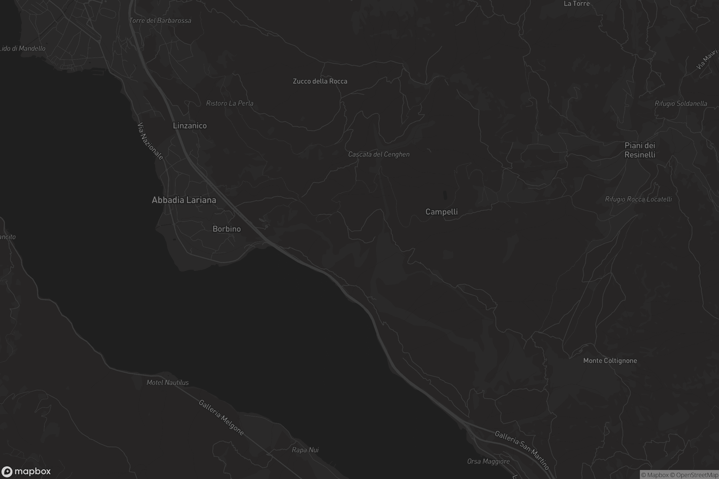 Mappa di Abbadia Lariana