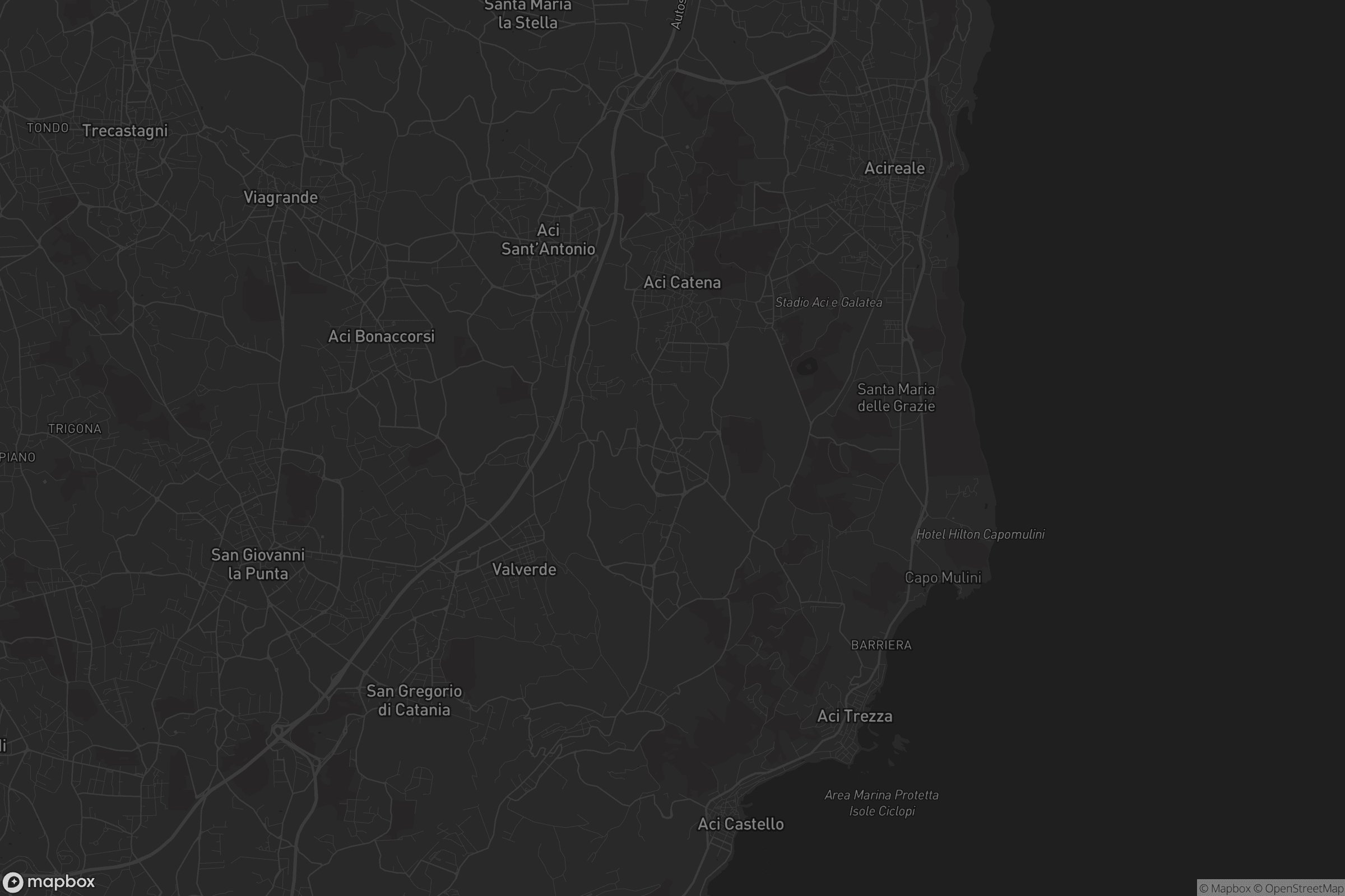 Mappa di Aci San Filippo