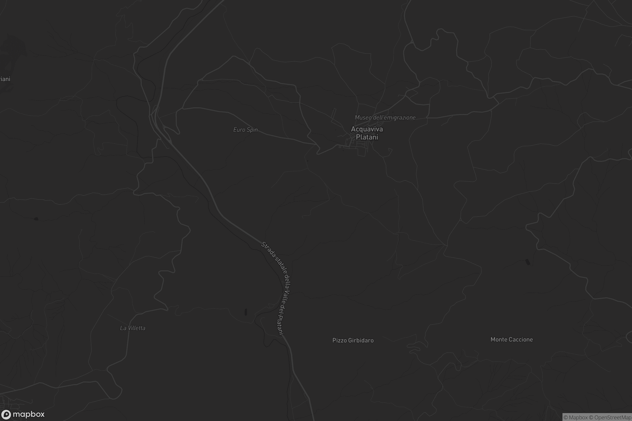 Mappa di Acquaviva Platani