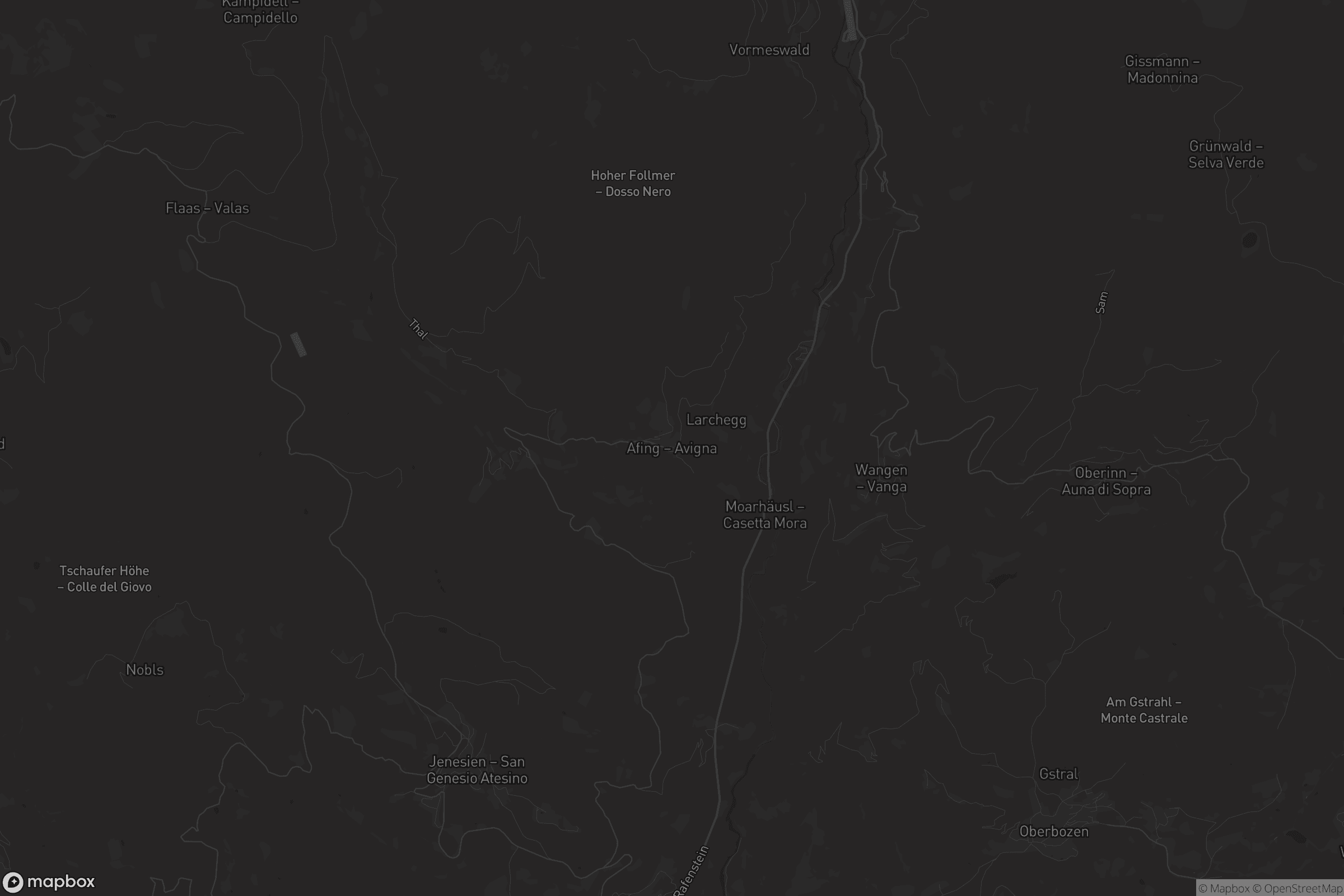 Mappa di Afing - Avigna