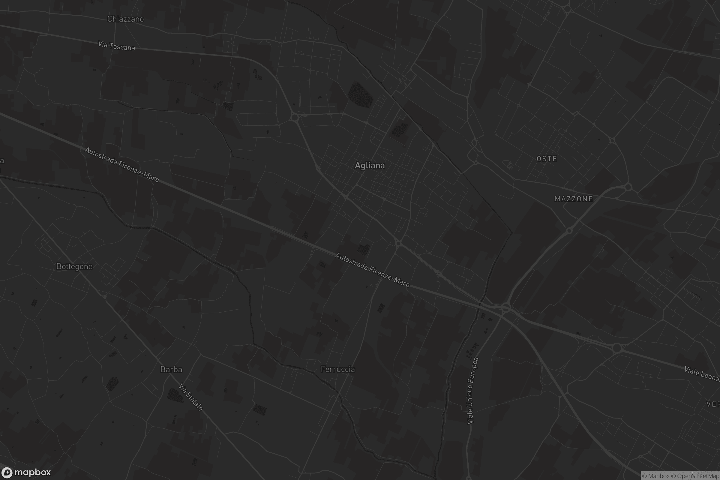 Mappa di Agliana