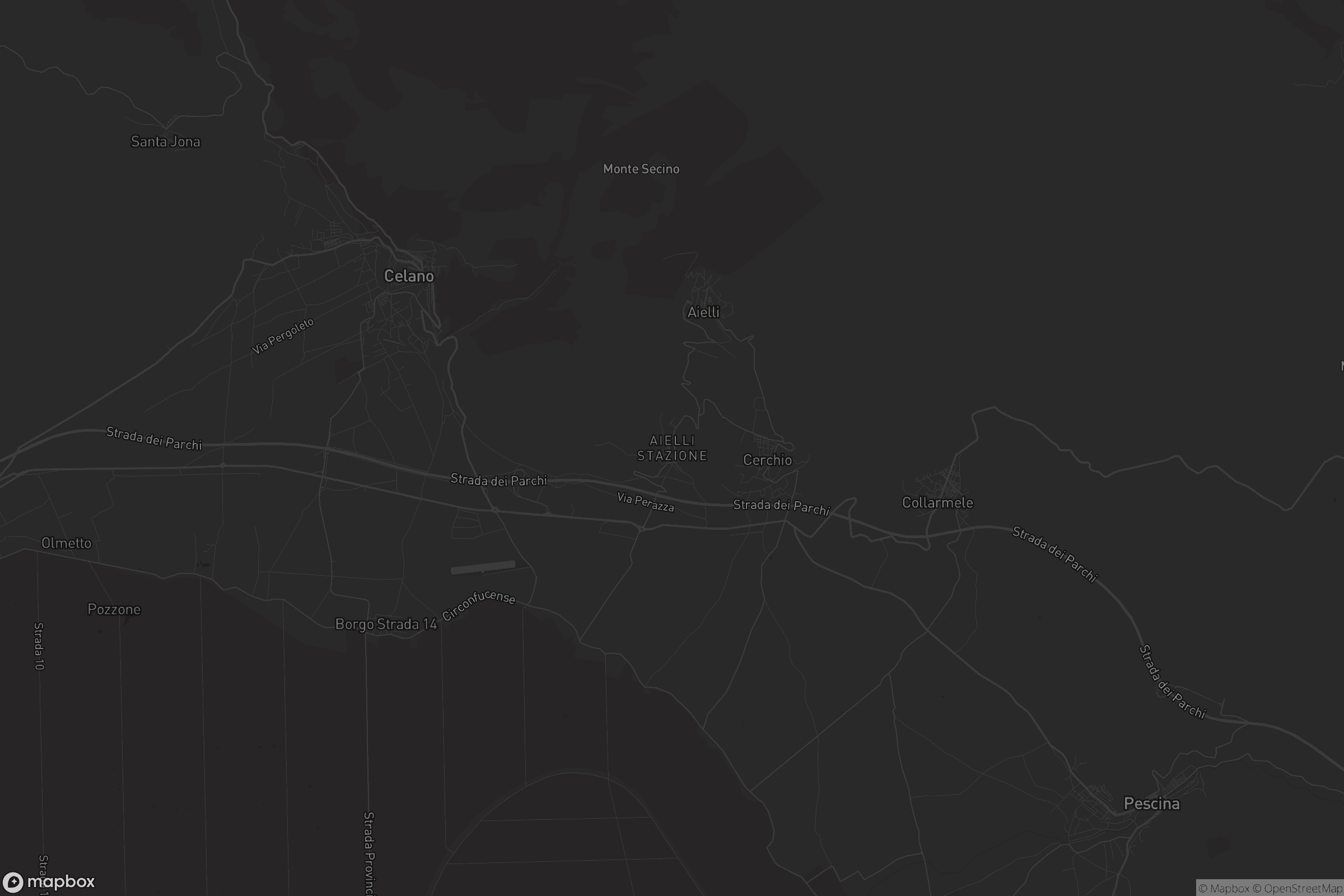 Mappa di Aielli Stazione