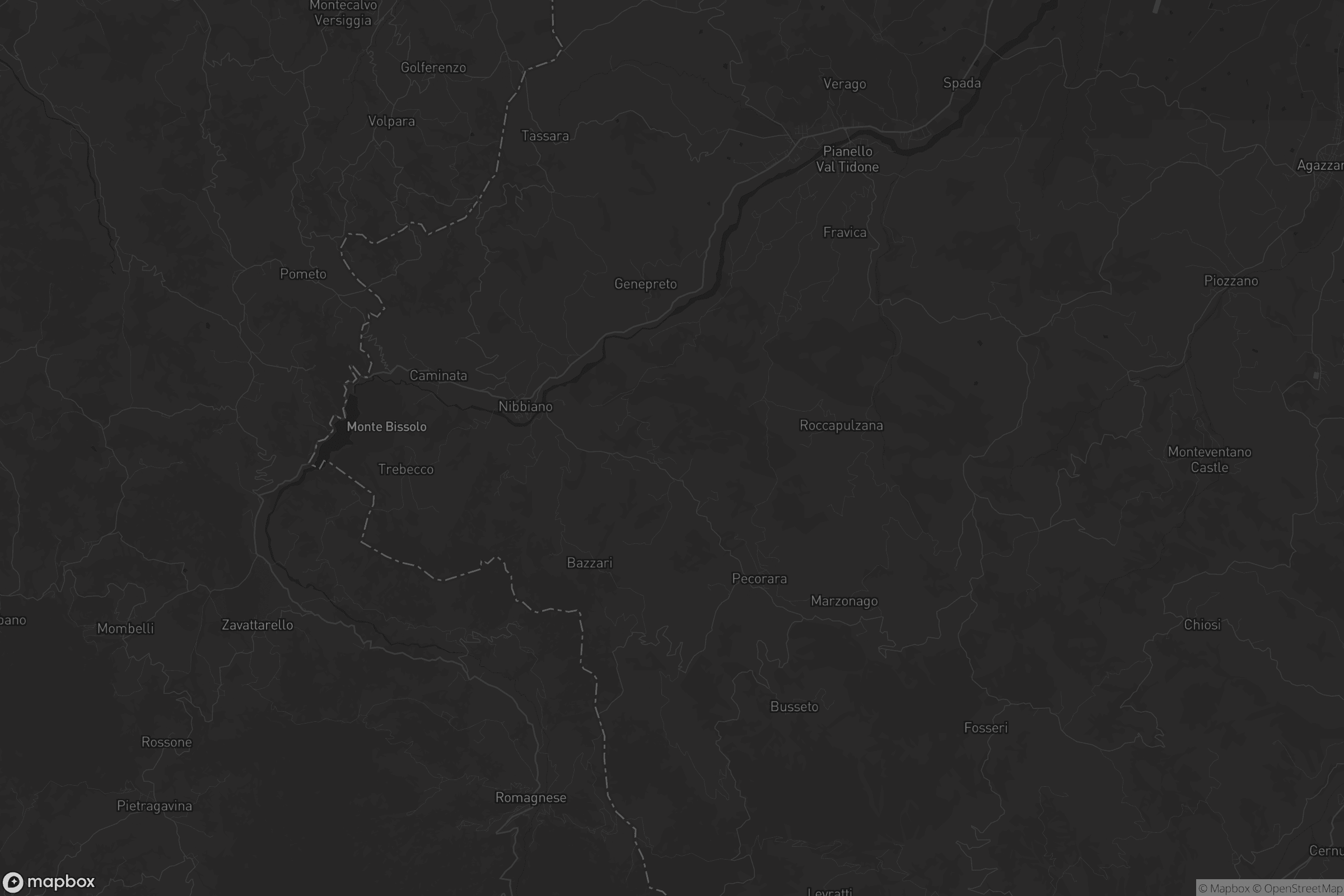 Mappa di Alta Val Tidone