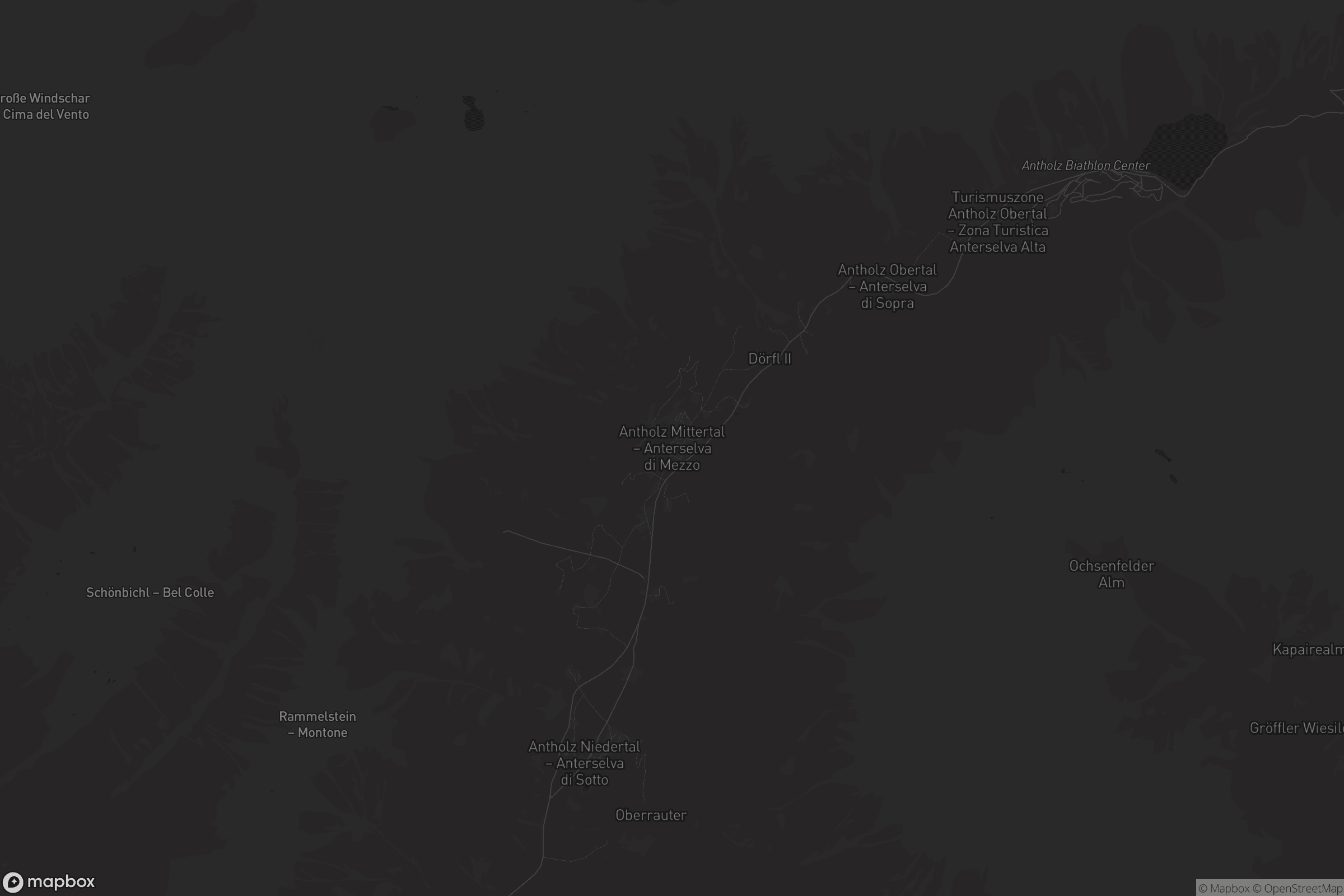 Mappa di Antholz Mittertal - Anterselva di Mezzo