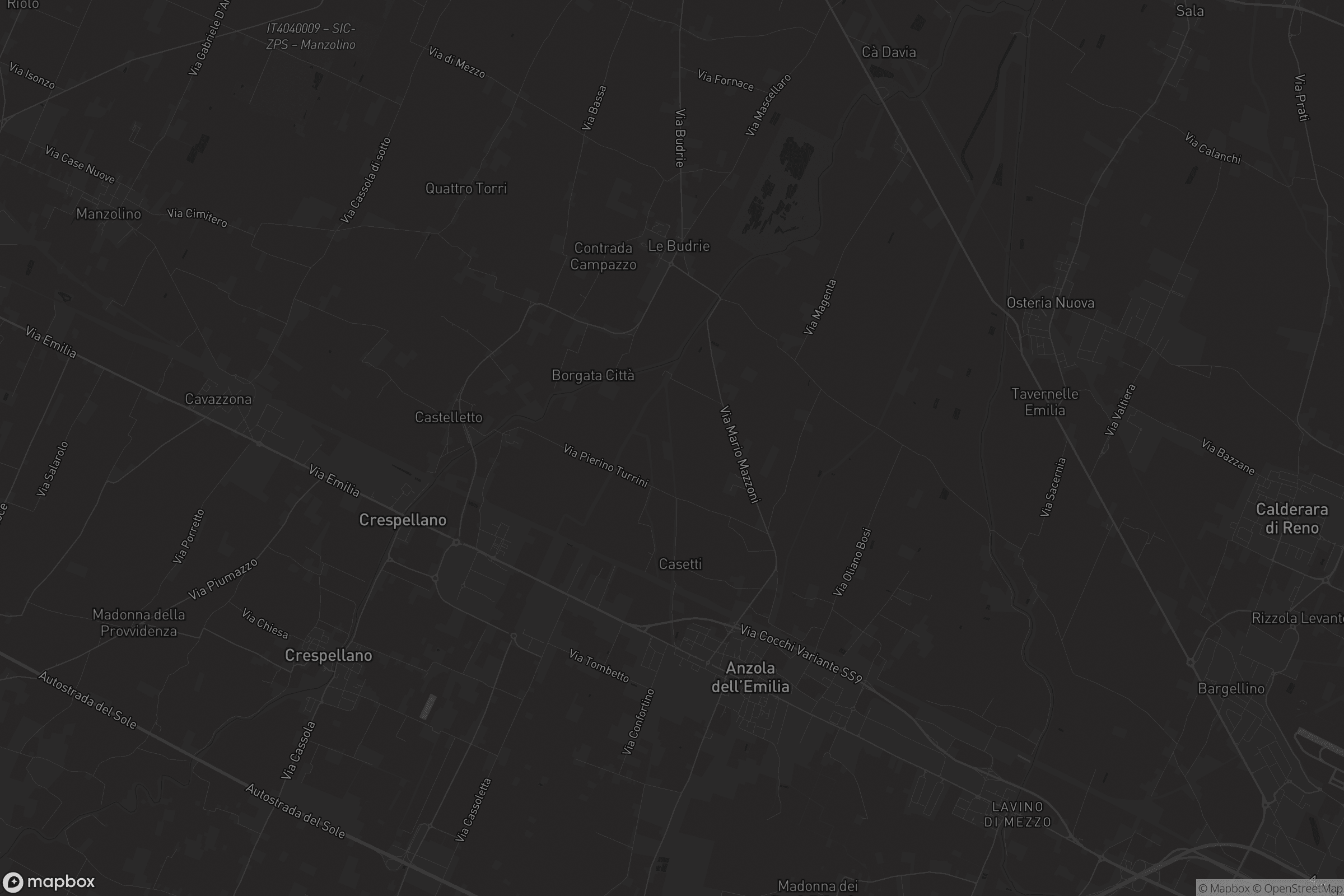 Mappa di Anzola dell'Emilia