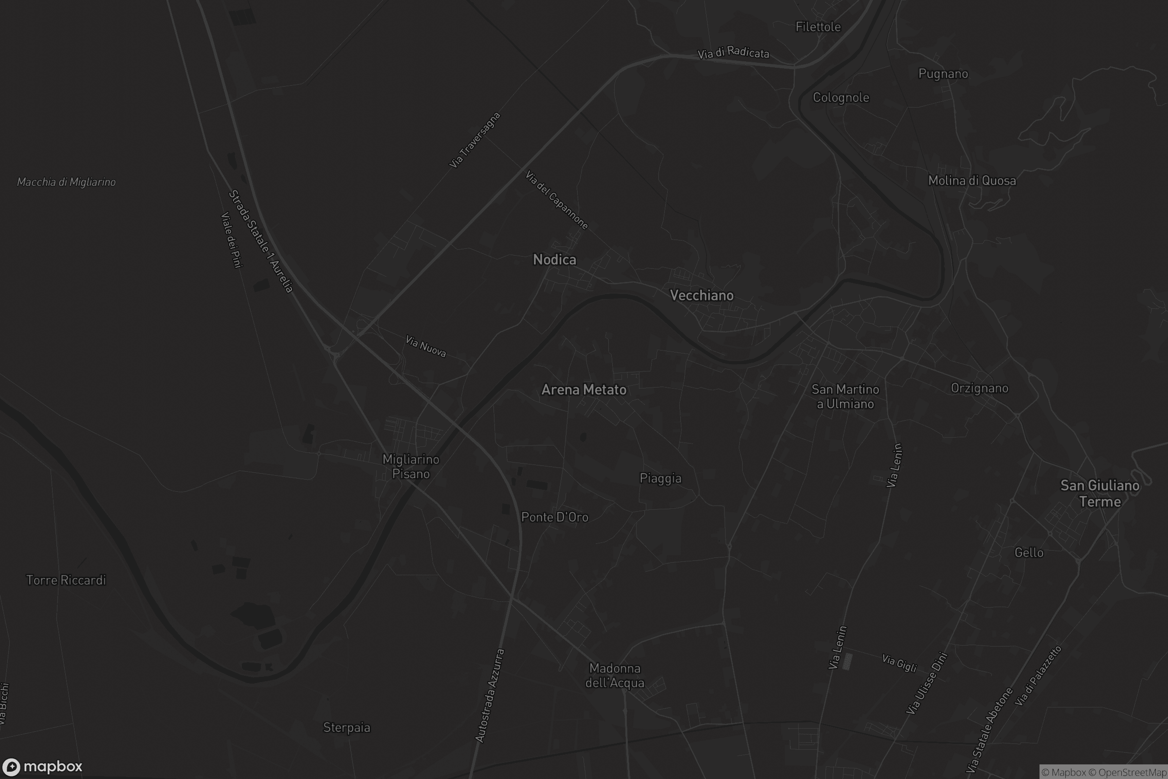 Mappa di Arena Metato