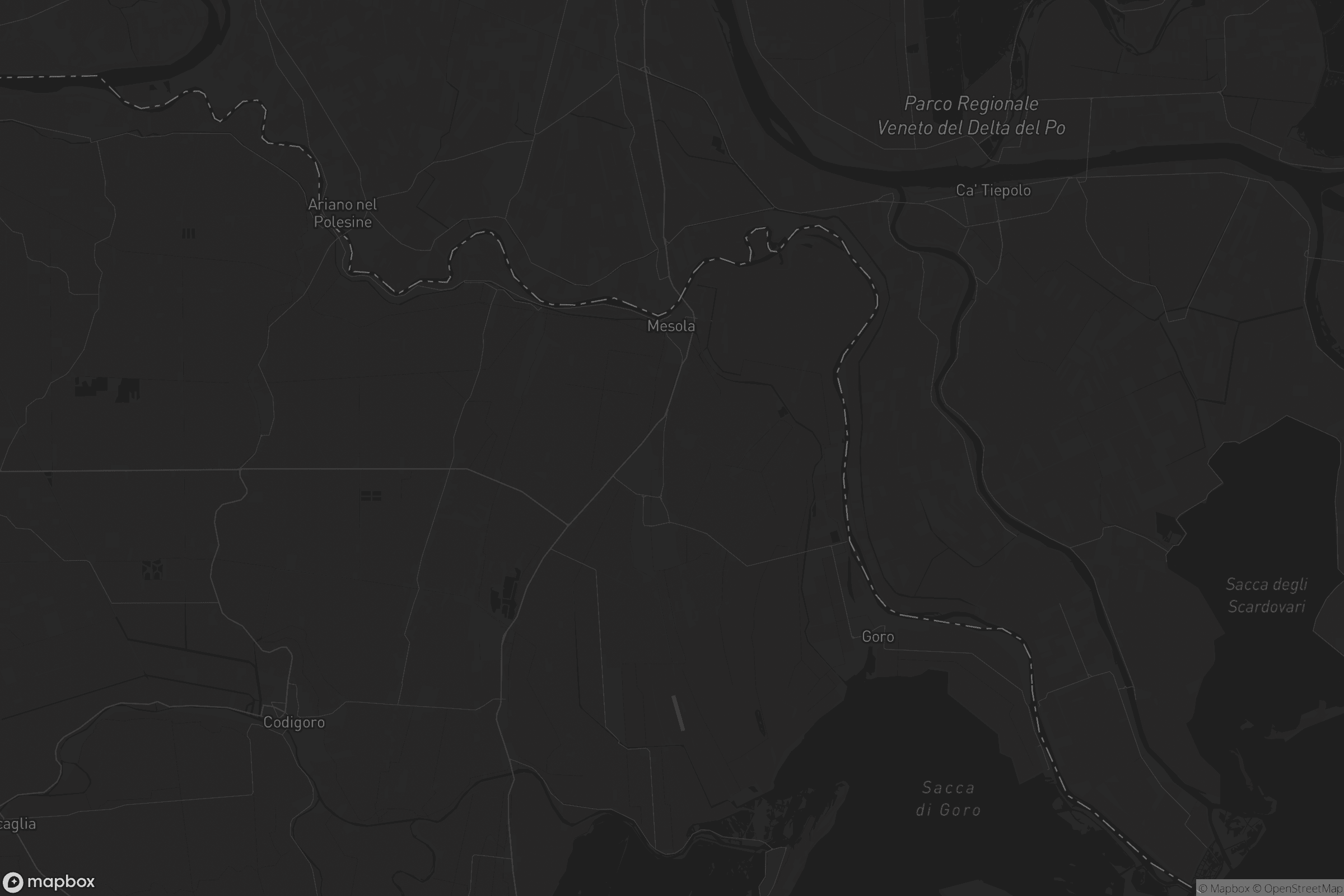 Mappa di Ariano nel Polesine