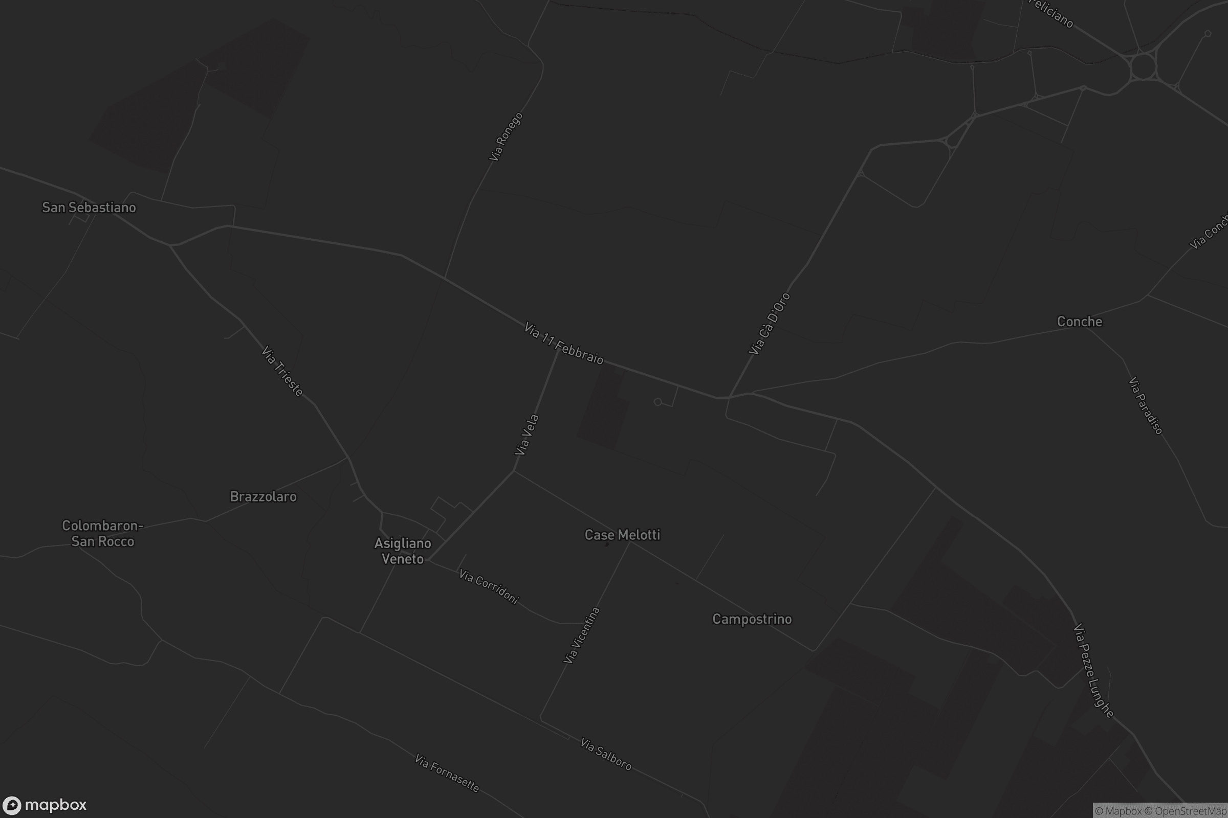 Mappa di Asigliano Veneto