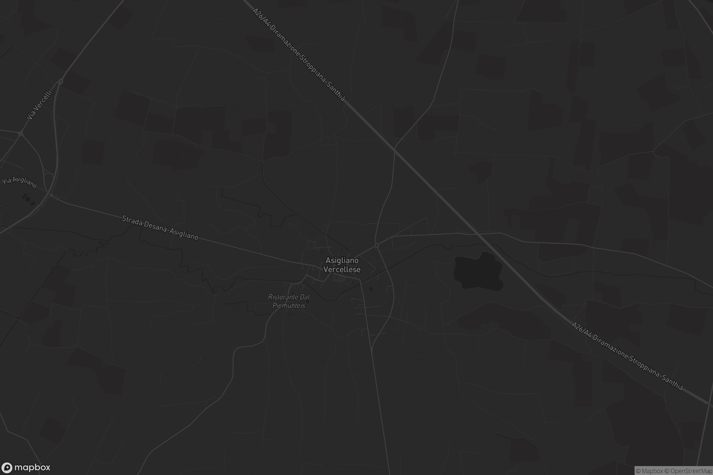 Mappa di Asigliano Vercellese