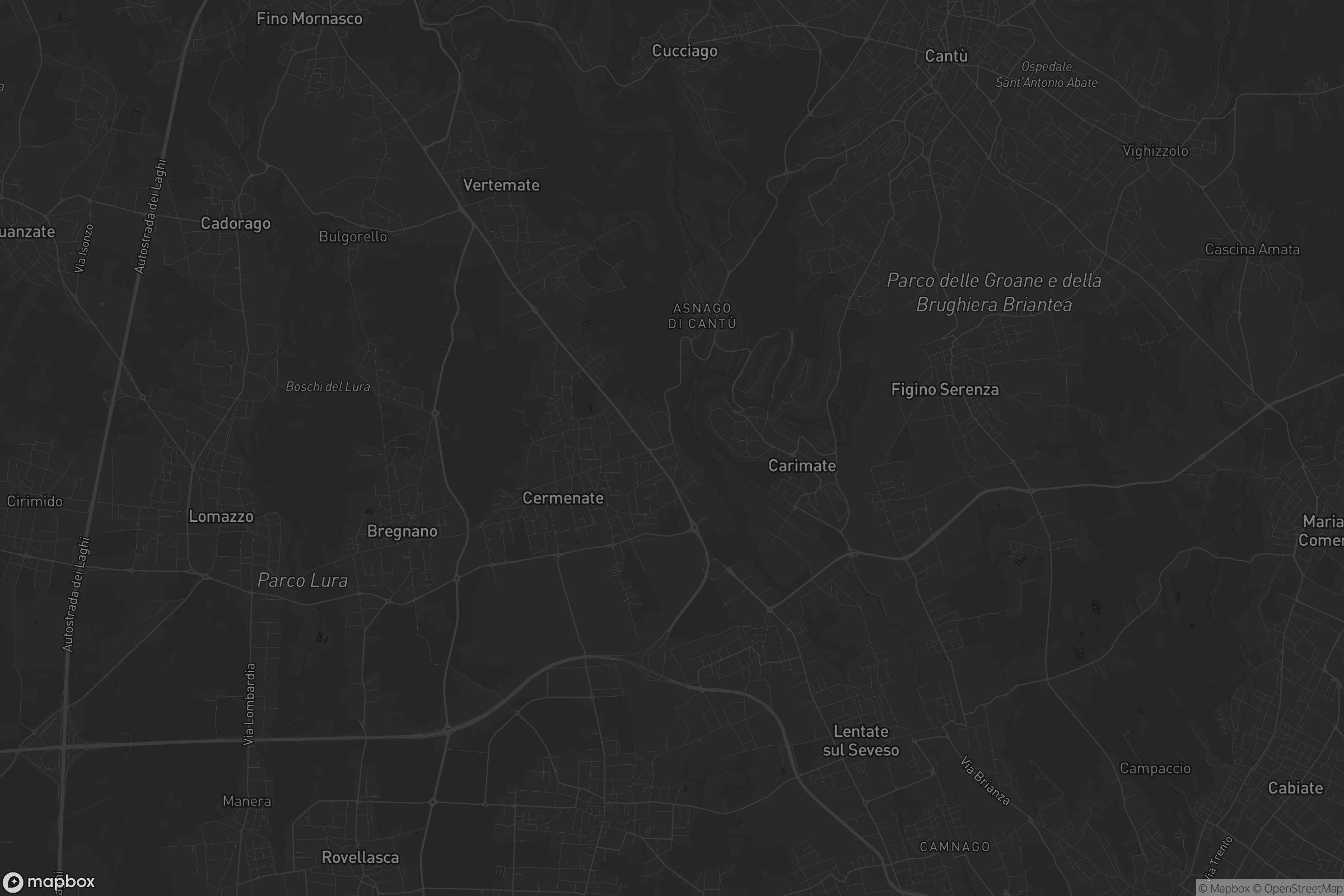 Mappa di Asnago di Cermenate