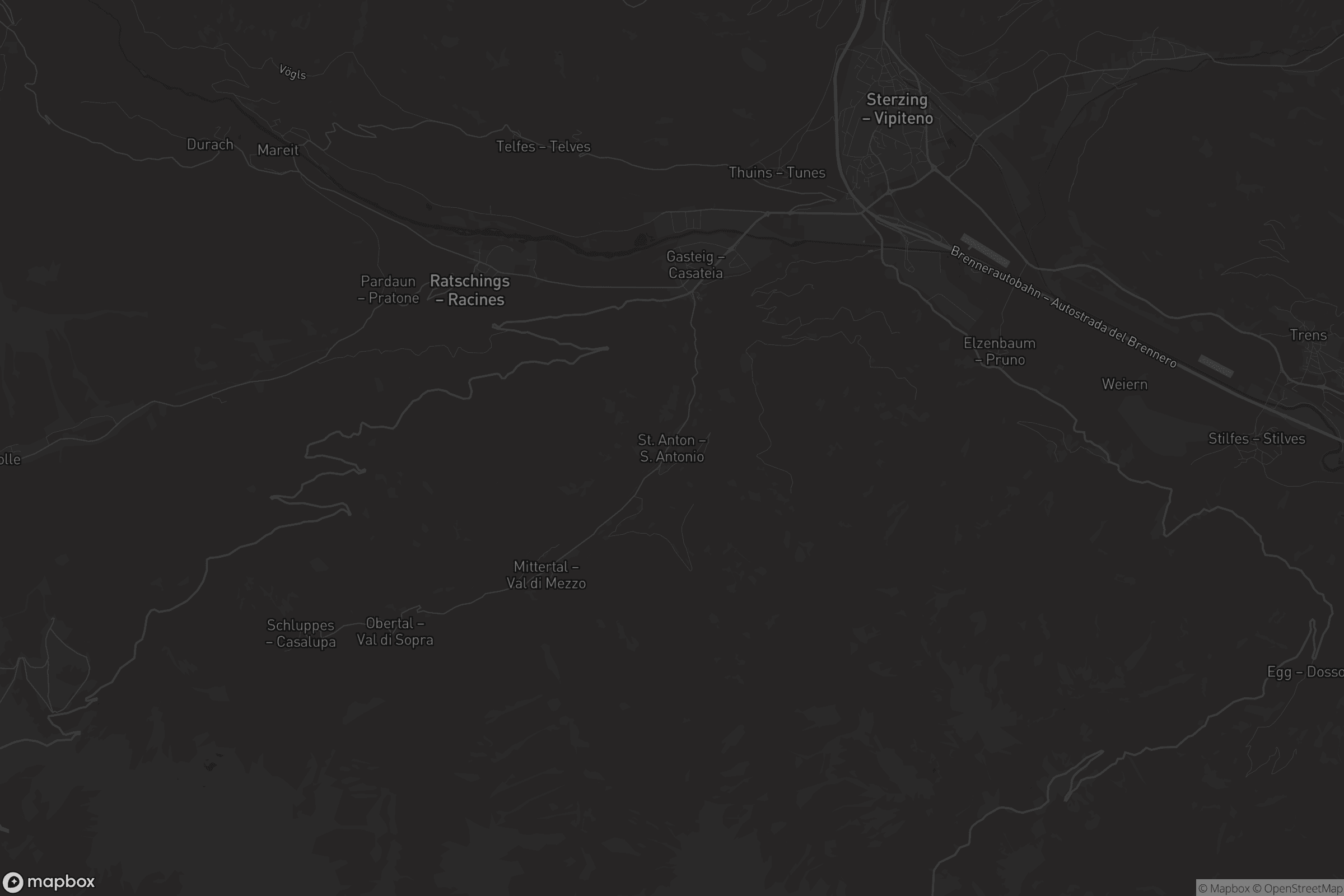 Mappa di Außertal - Val di fuori