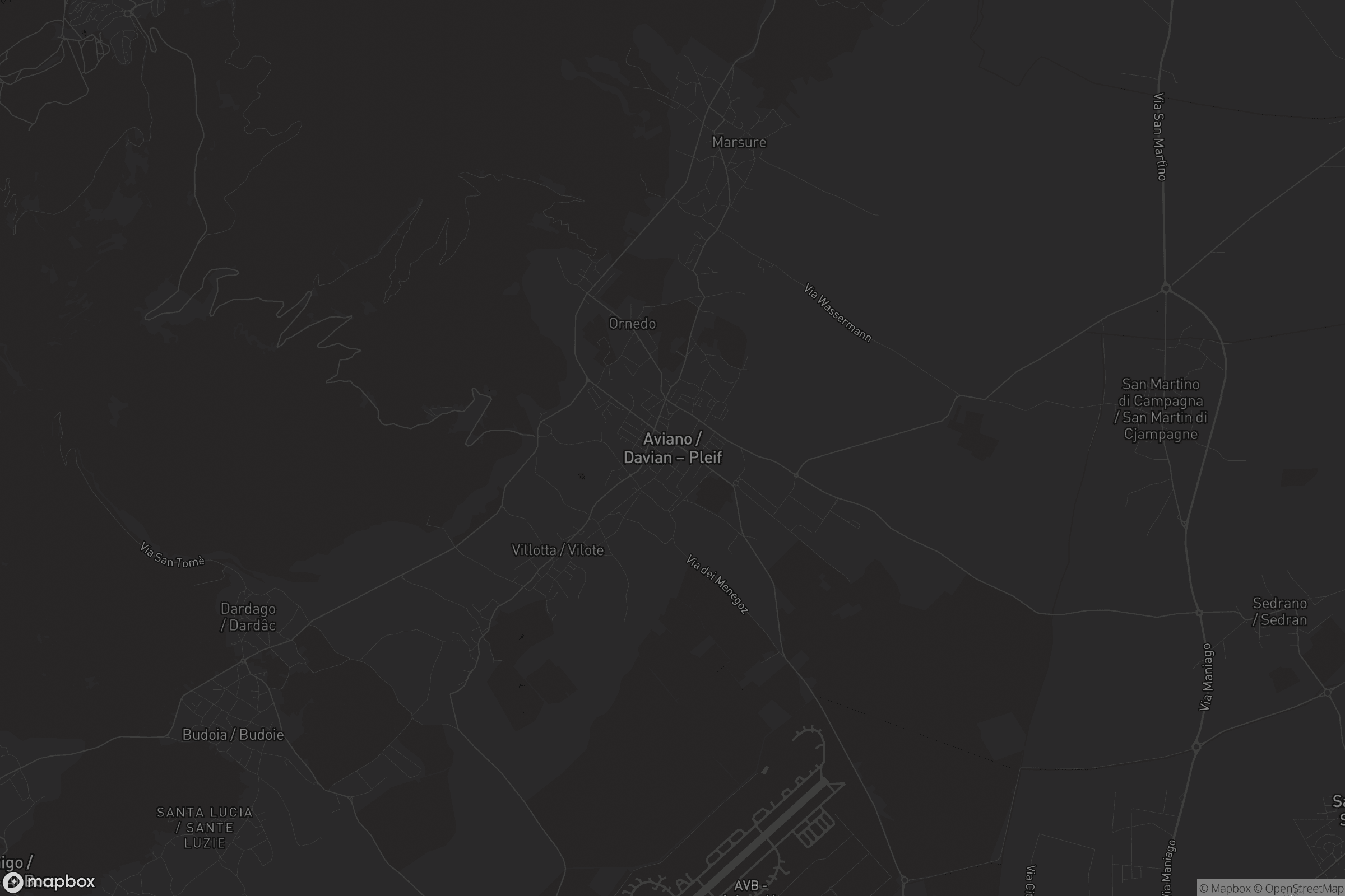 Mappa di Aviano / Davian - Pleif