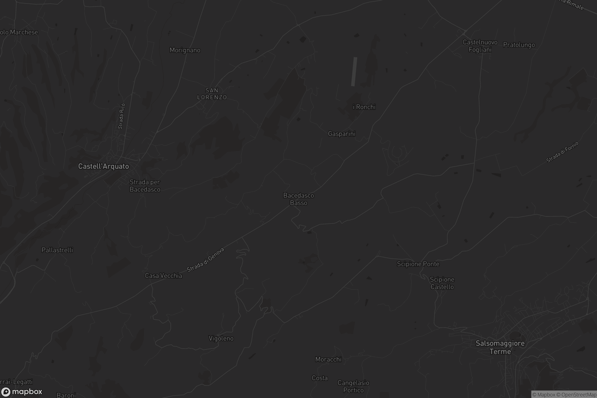 Mappa di Bacedasco Basso