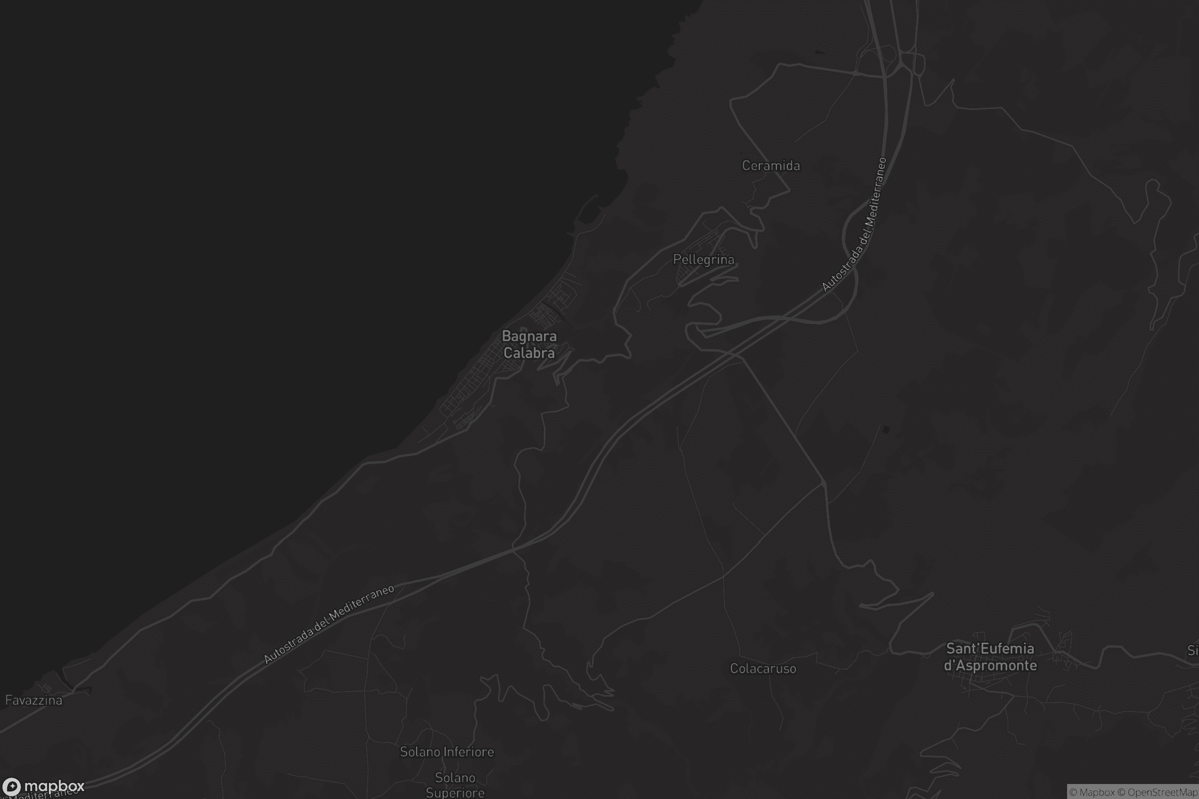 Mappa di Bagnara Calabra