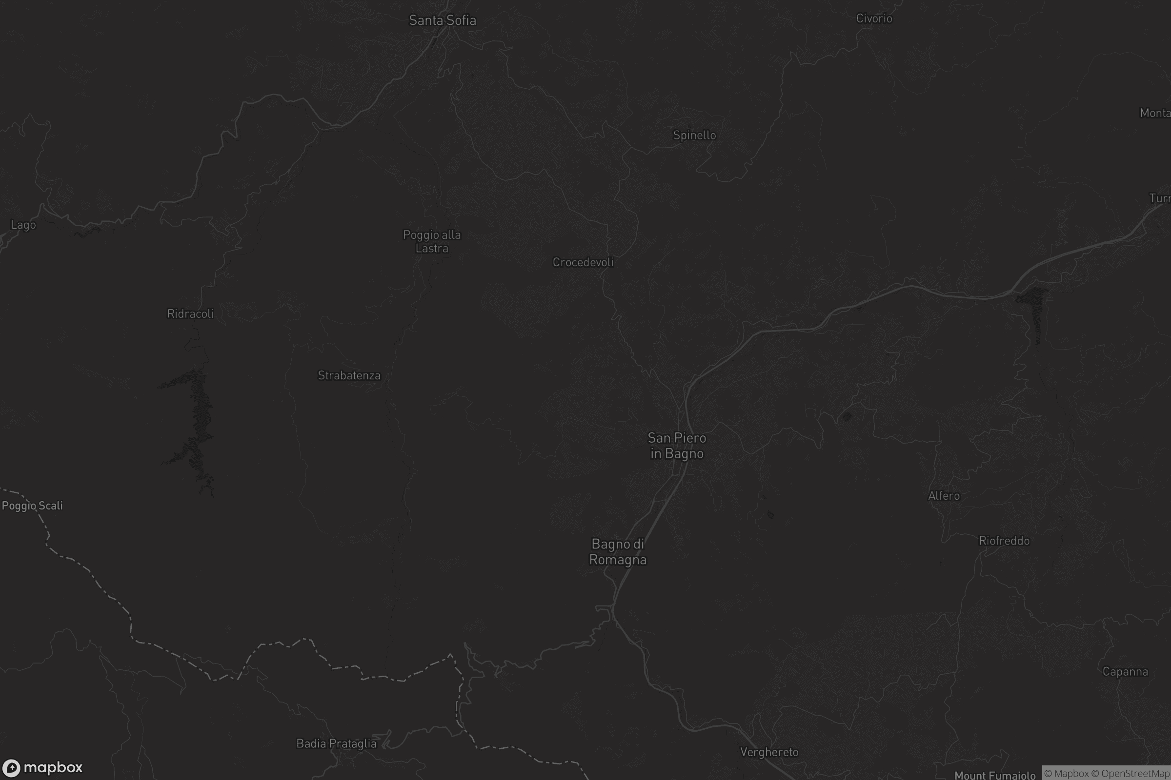 Mappa di Bagno di Romagna