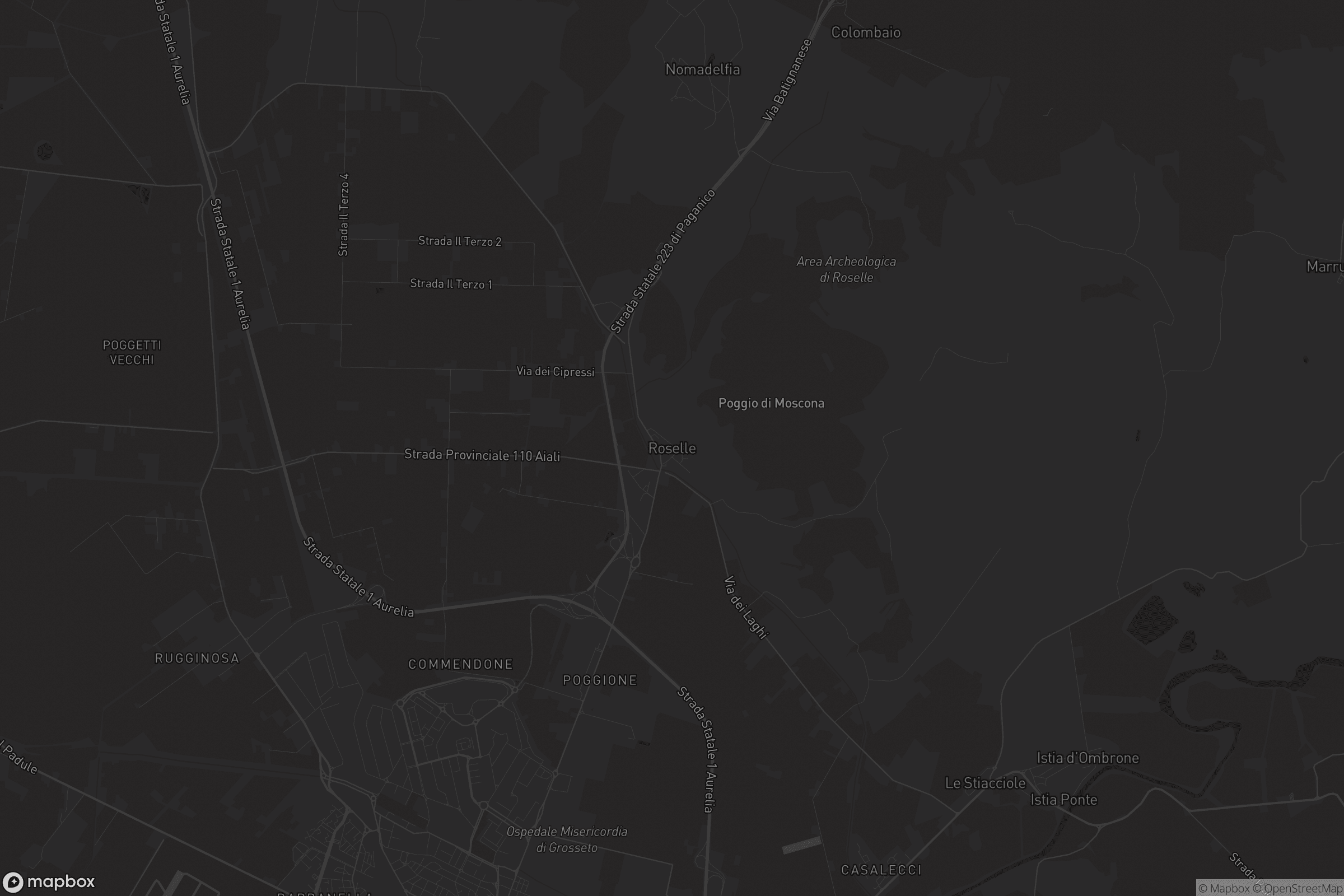 Mappa di Bagno Roselle