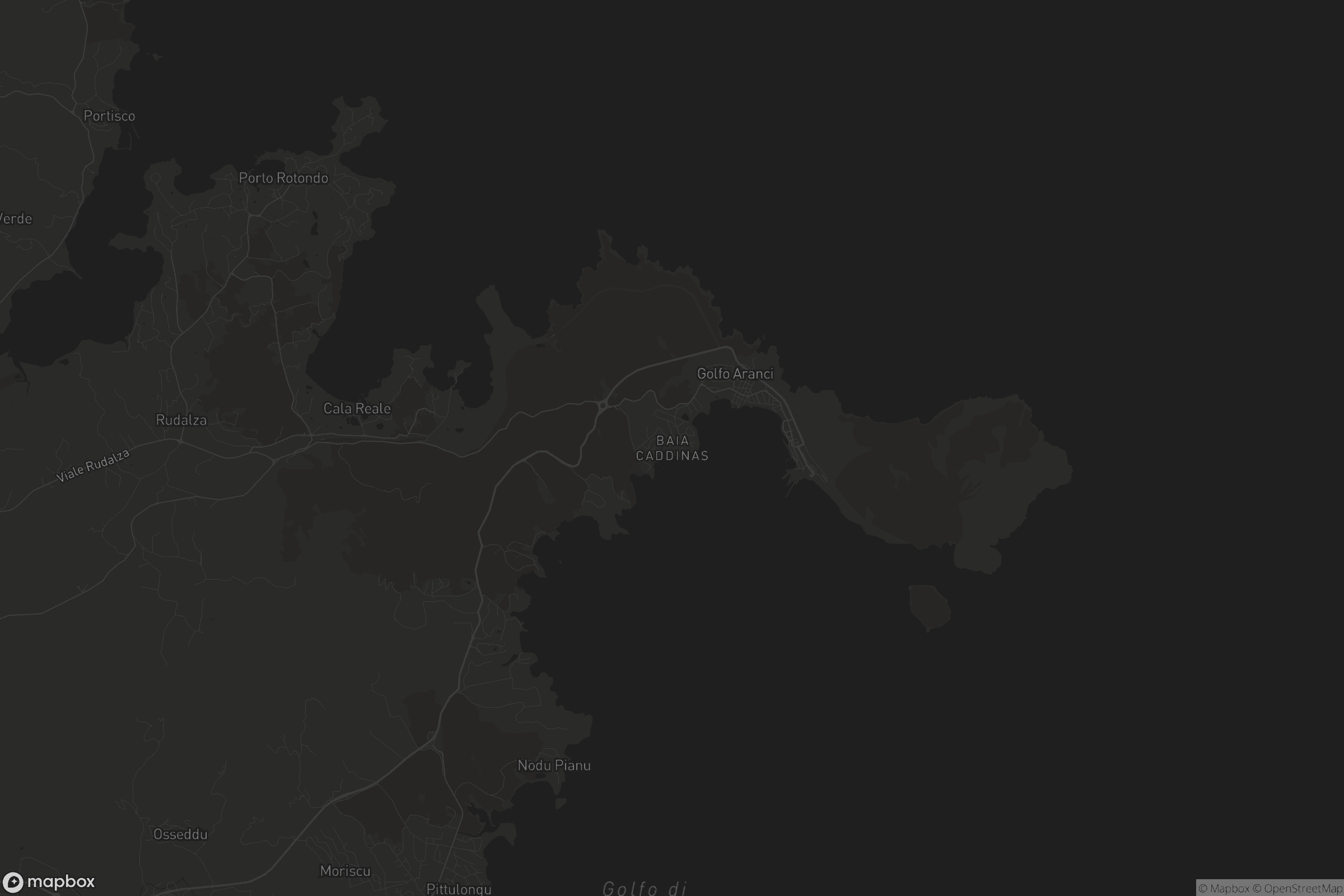 Mappa di Baia Caddinas