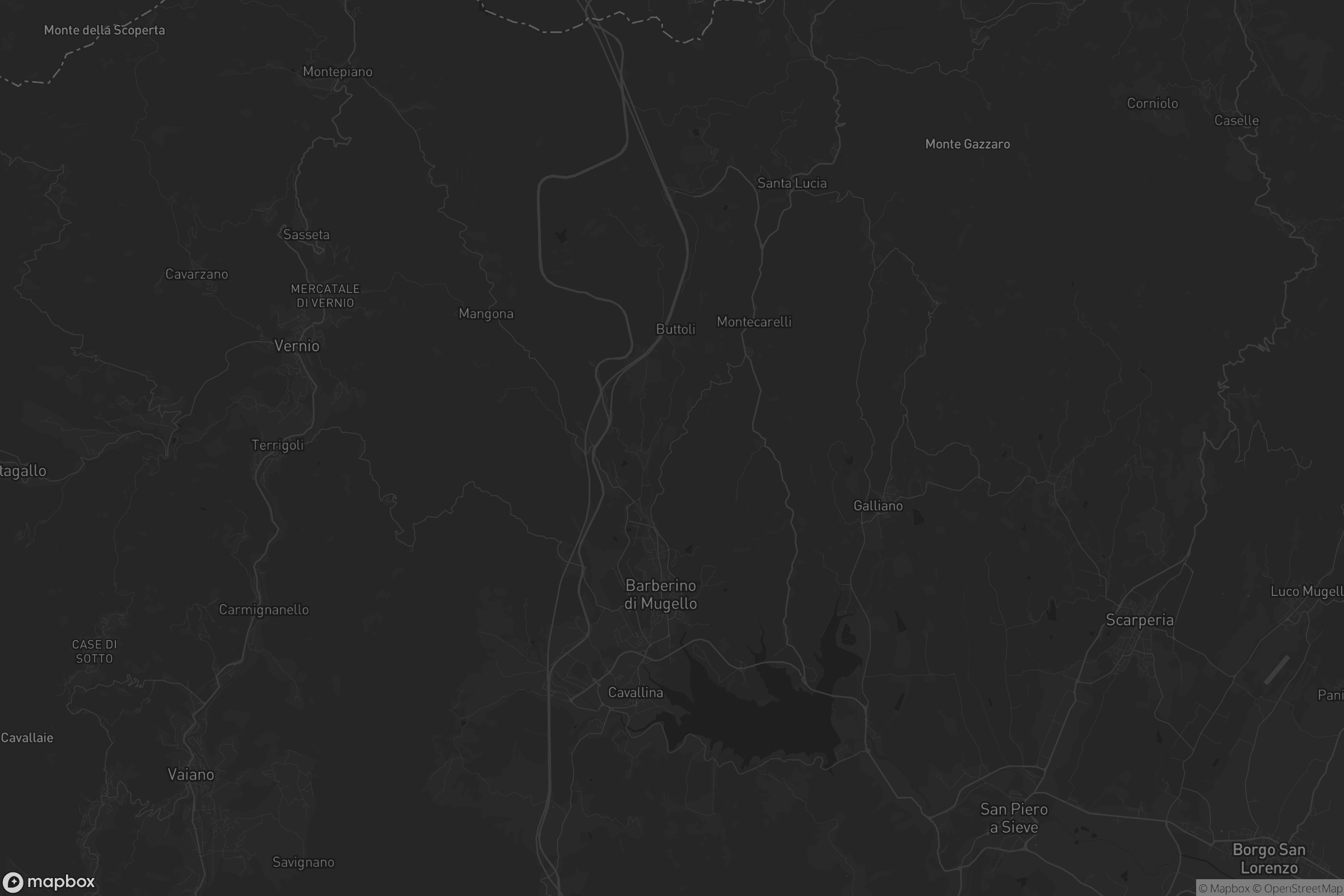 Mappa di Barberino di Mugello