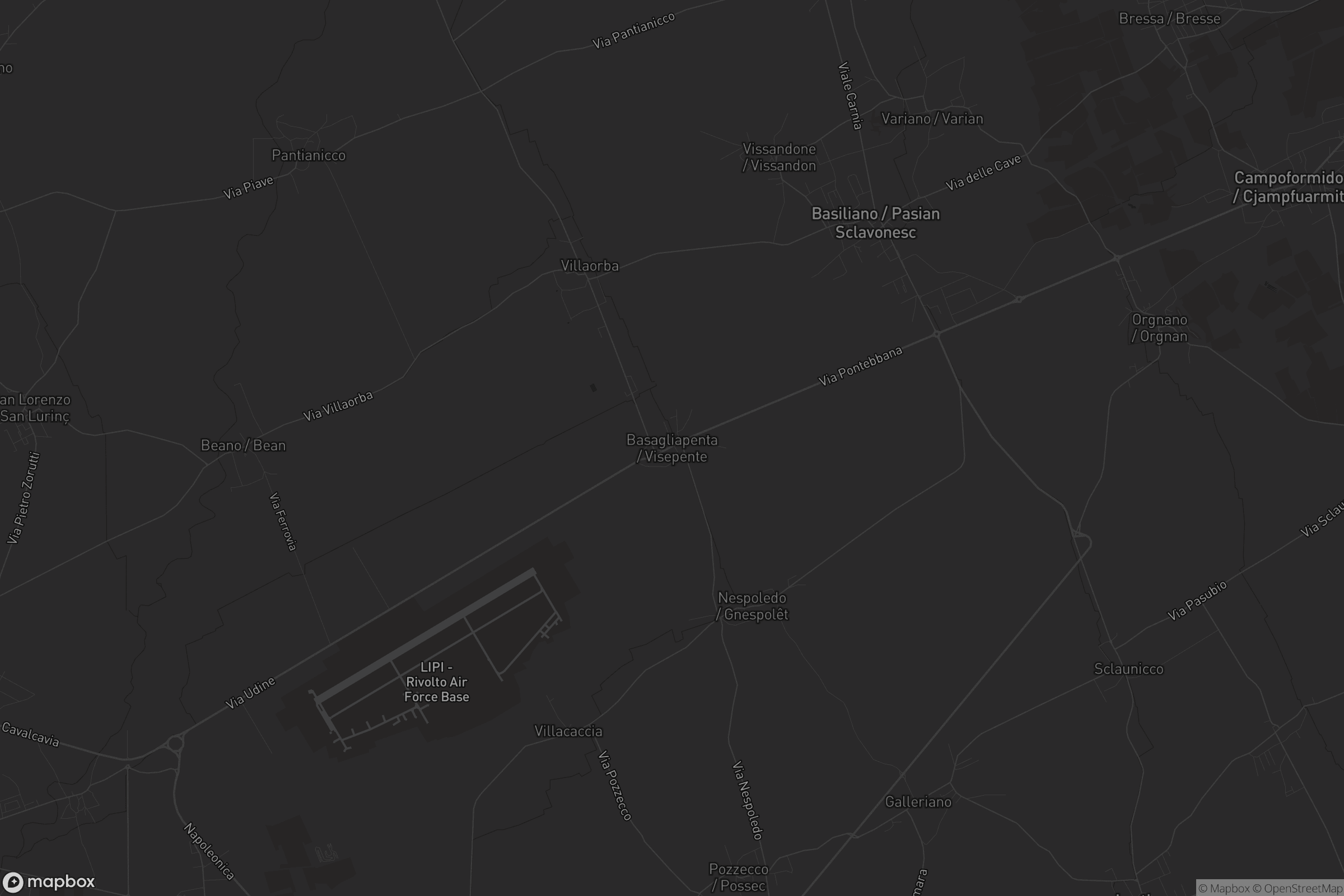 Mappa di Basagliapenta / Visepente