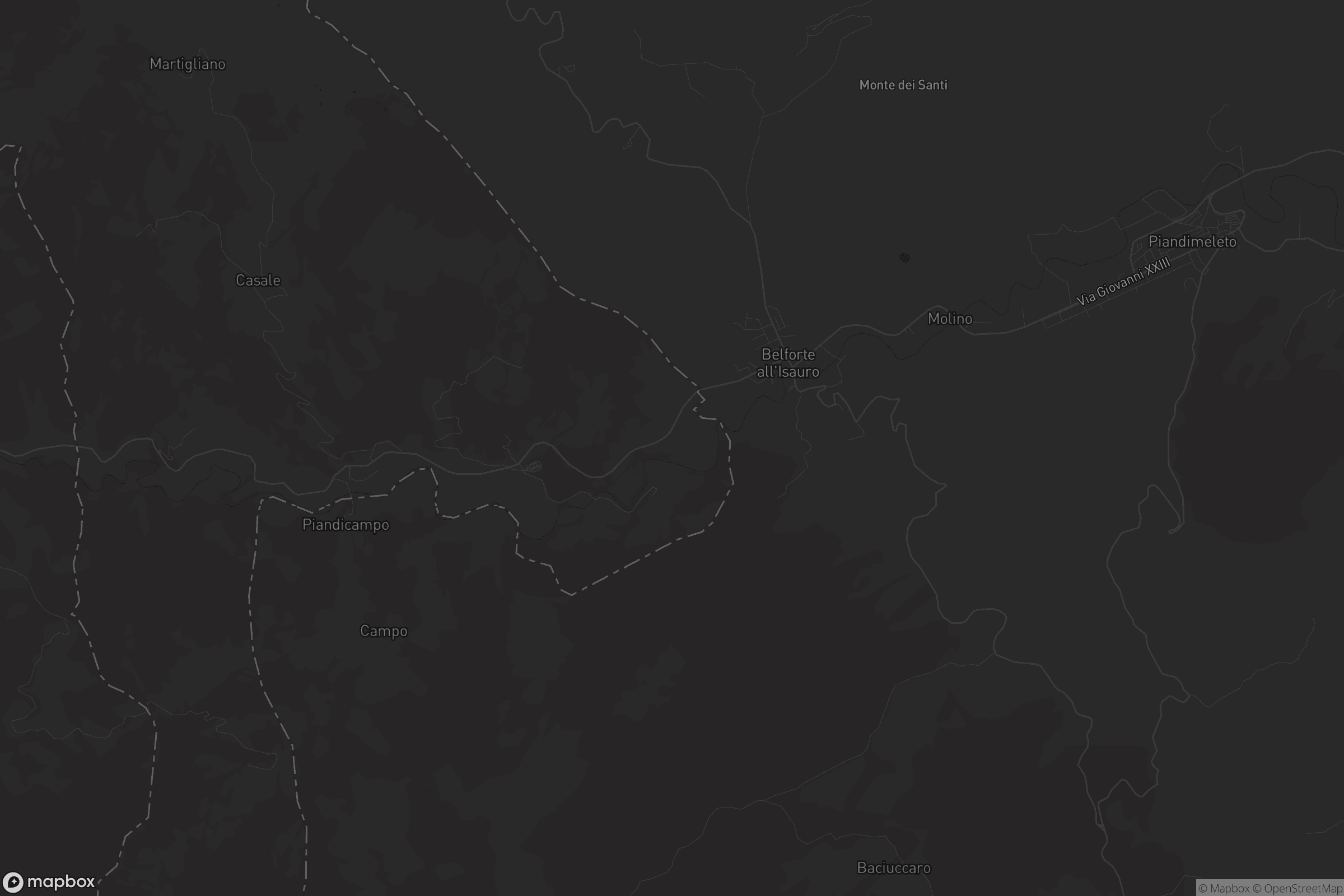 Mappa di Belforte all'Isauro