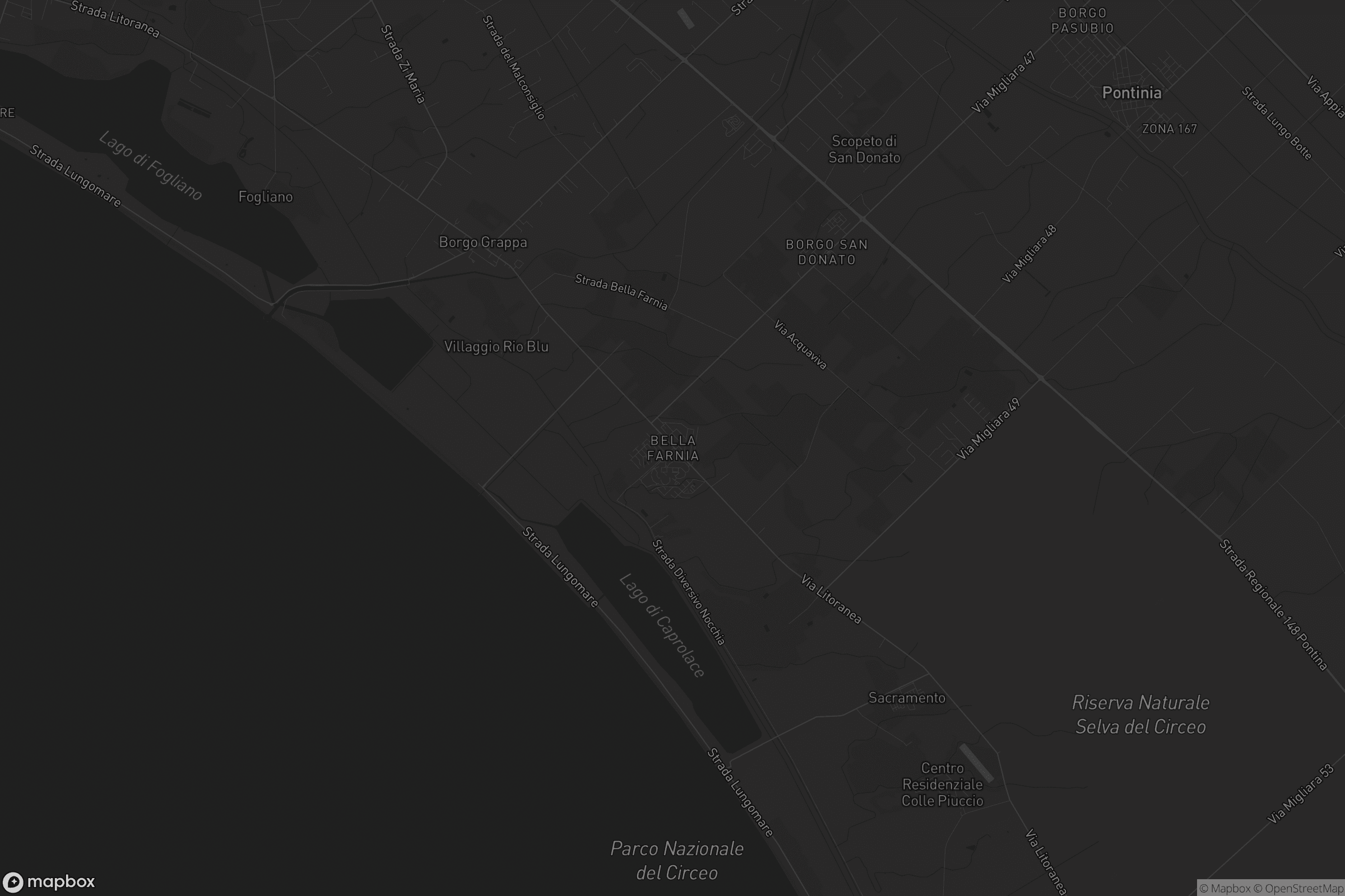 Mappa di Bella Farnia