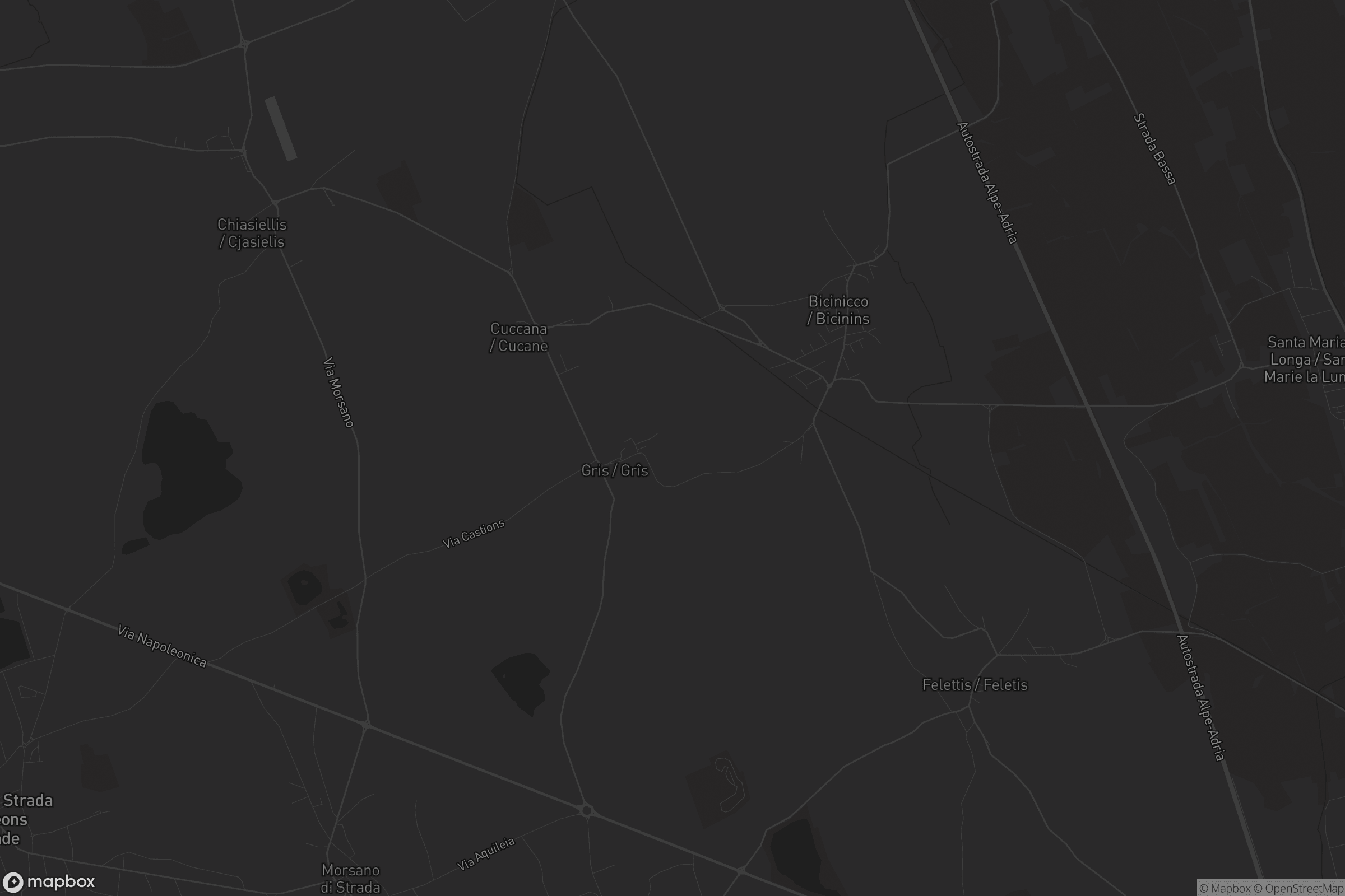 Mappa di Bicinicco / Bicinins