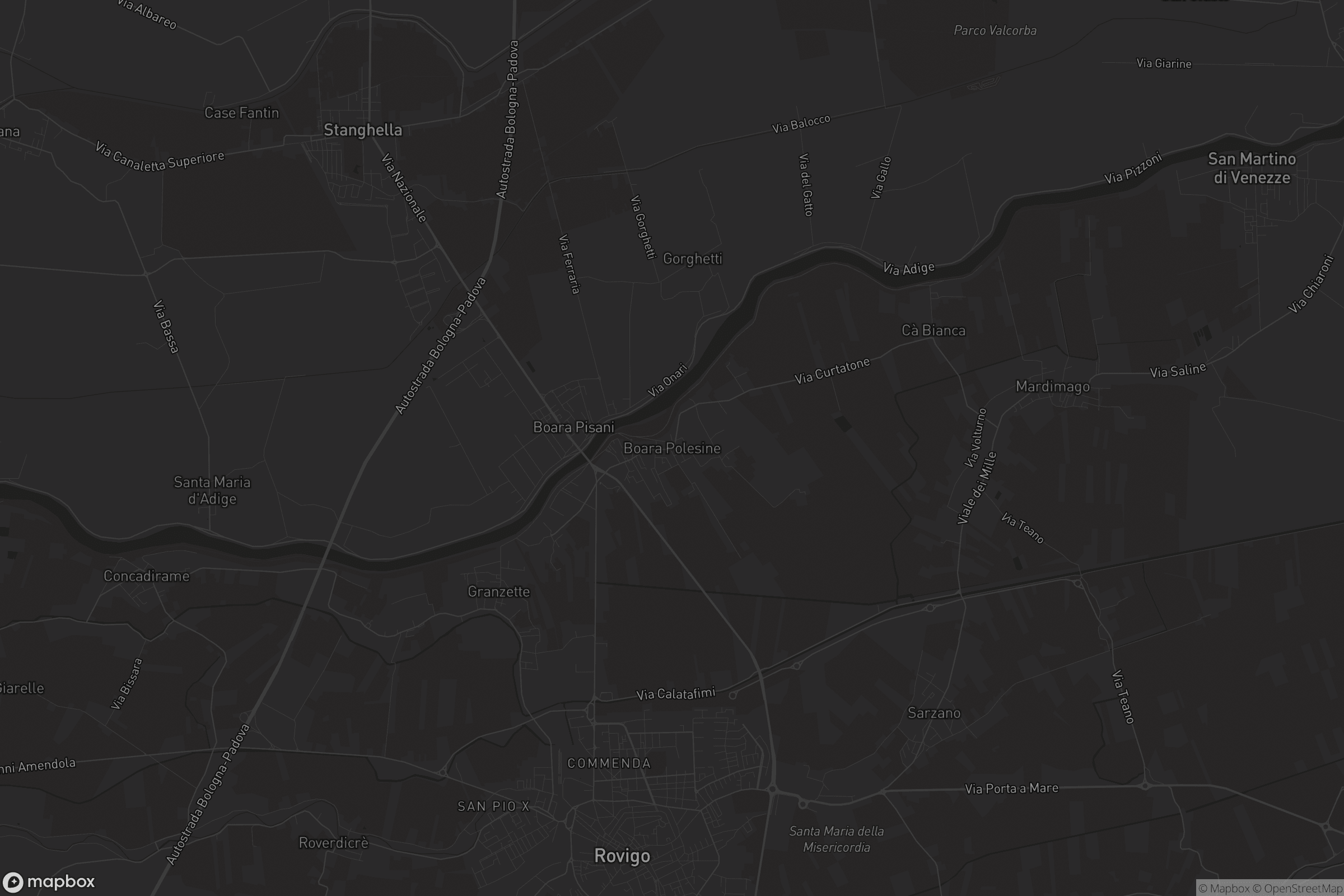 Mappa di Boara Polesine