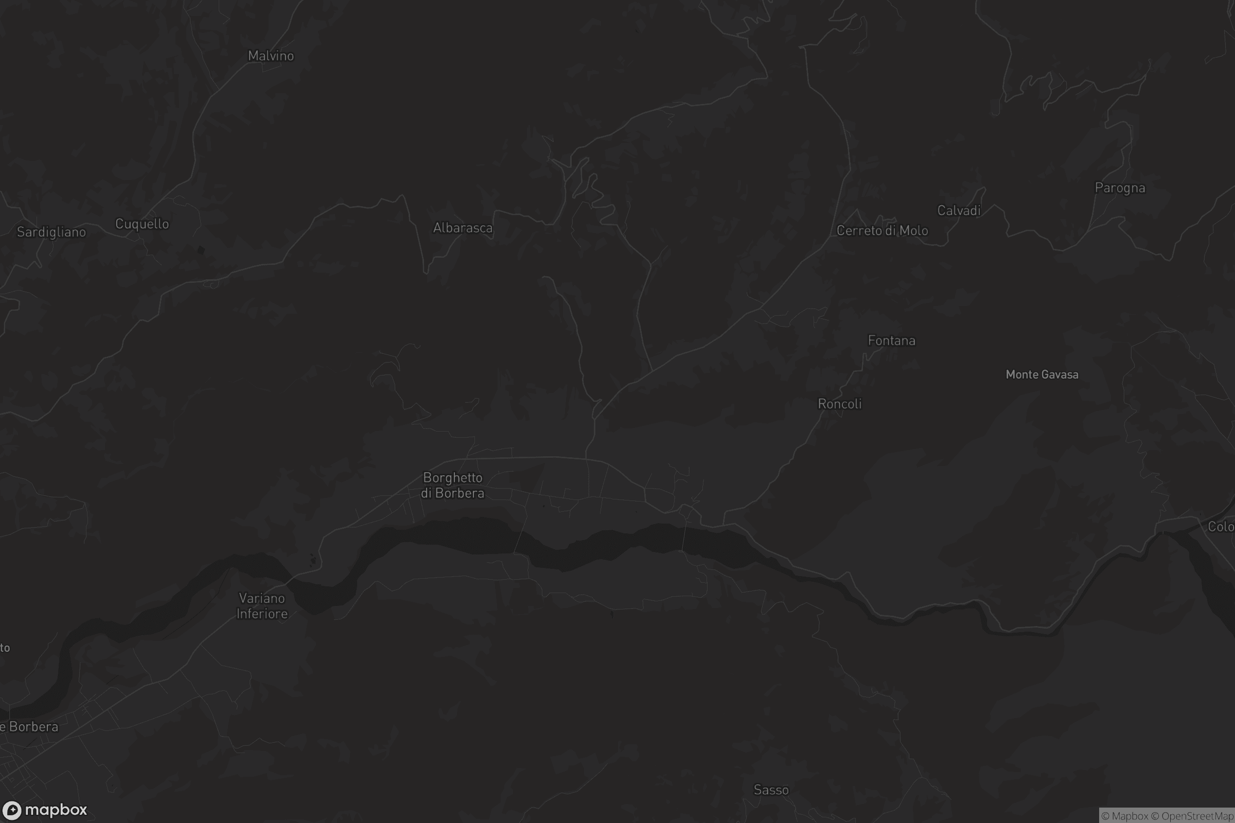 Mappa di Borghetto di Borbera