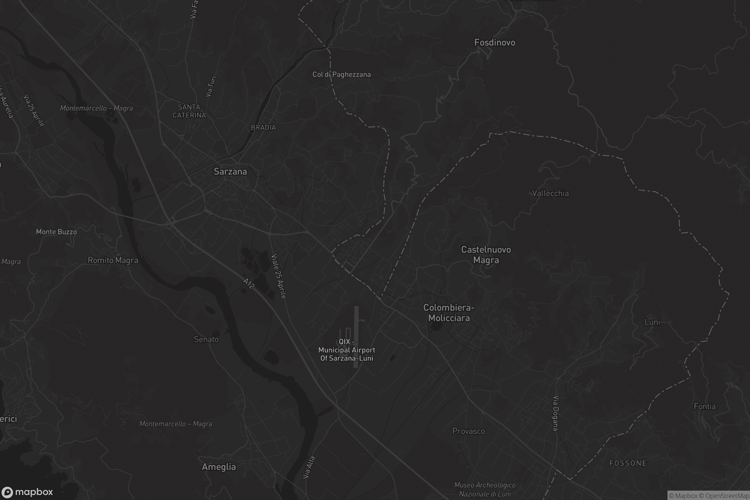 Mappa di Borghetto-Melara