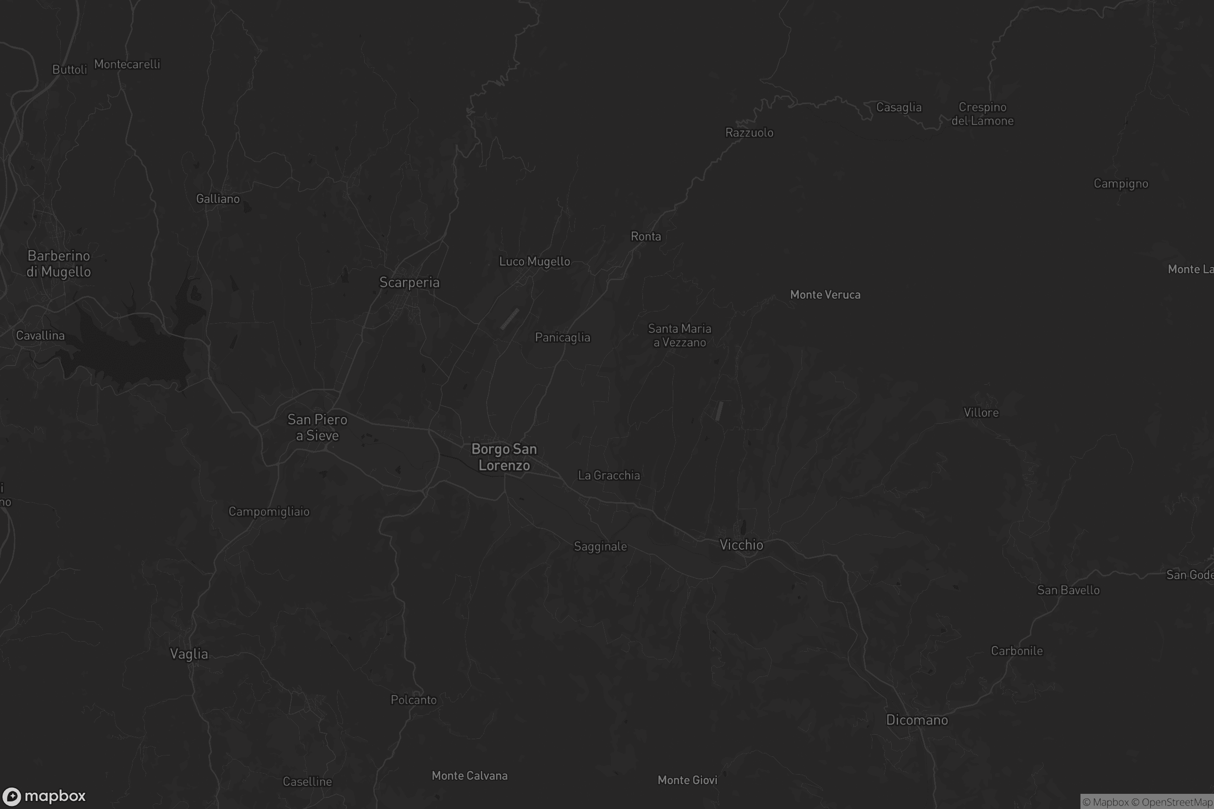 Mappa di Borgo San Lorenzo