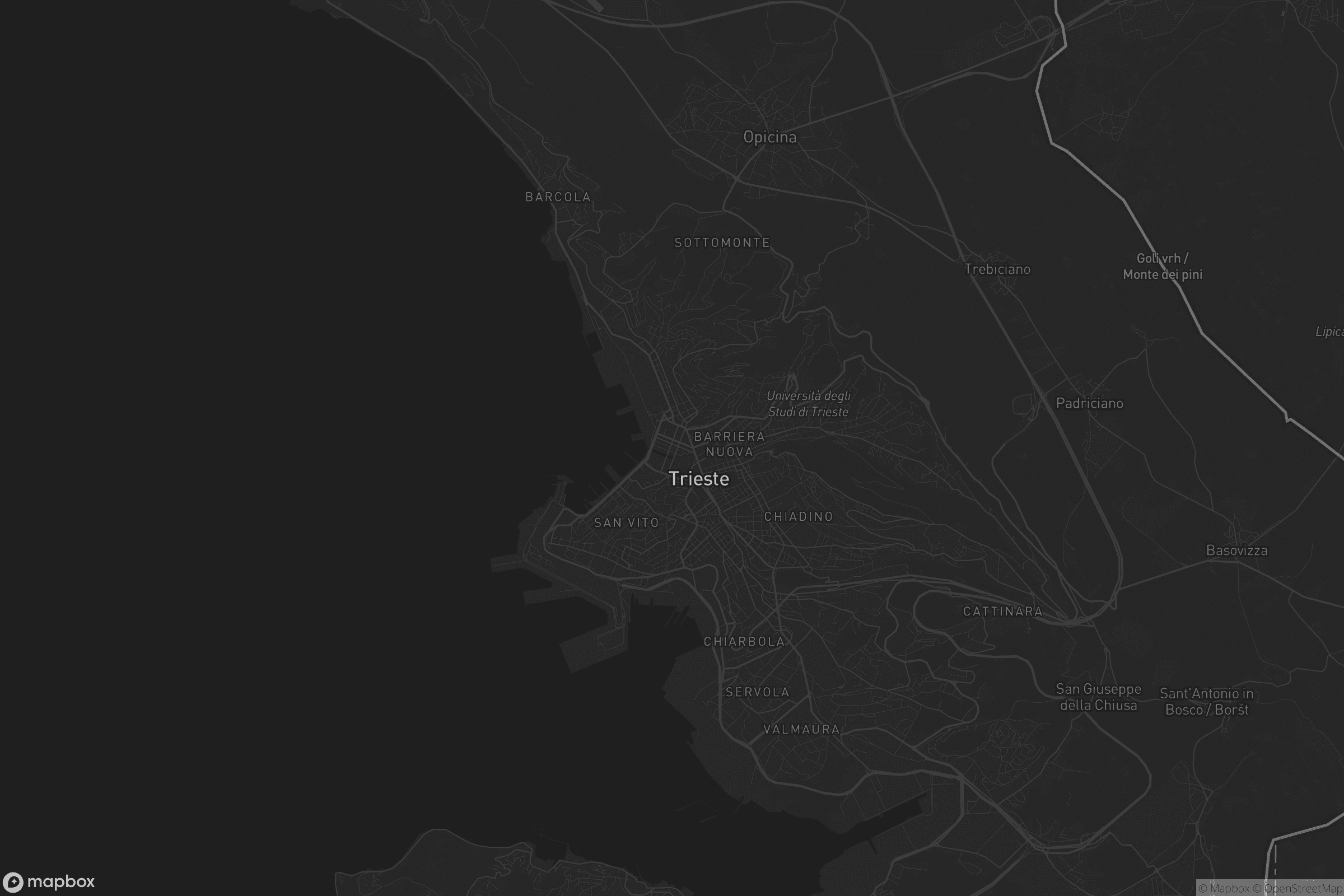 Mappa di Borgo Teresiano