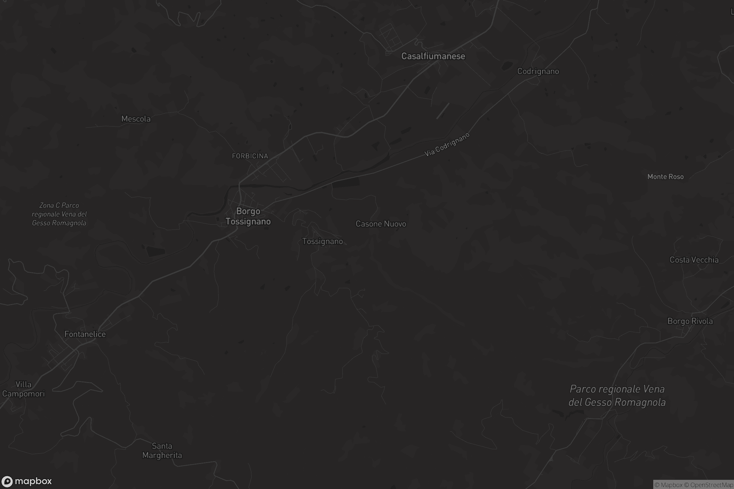 Mappa di Borgo Tossignano