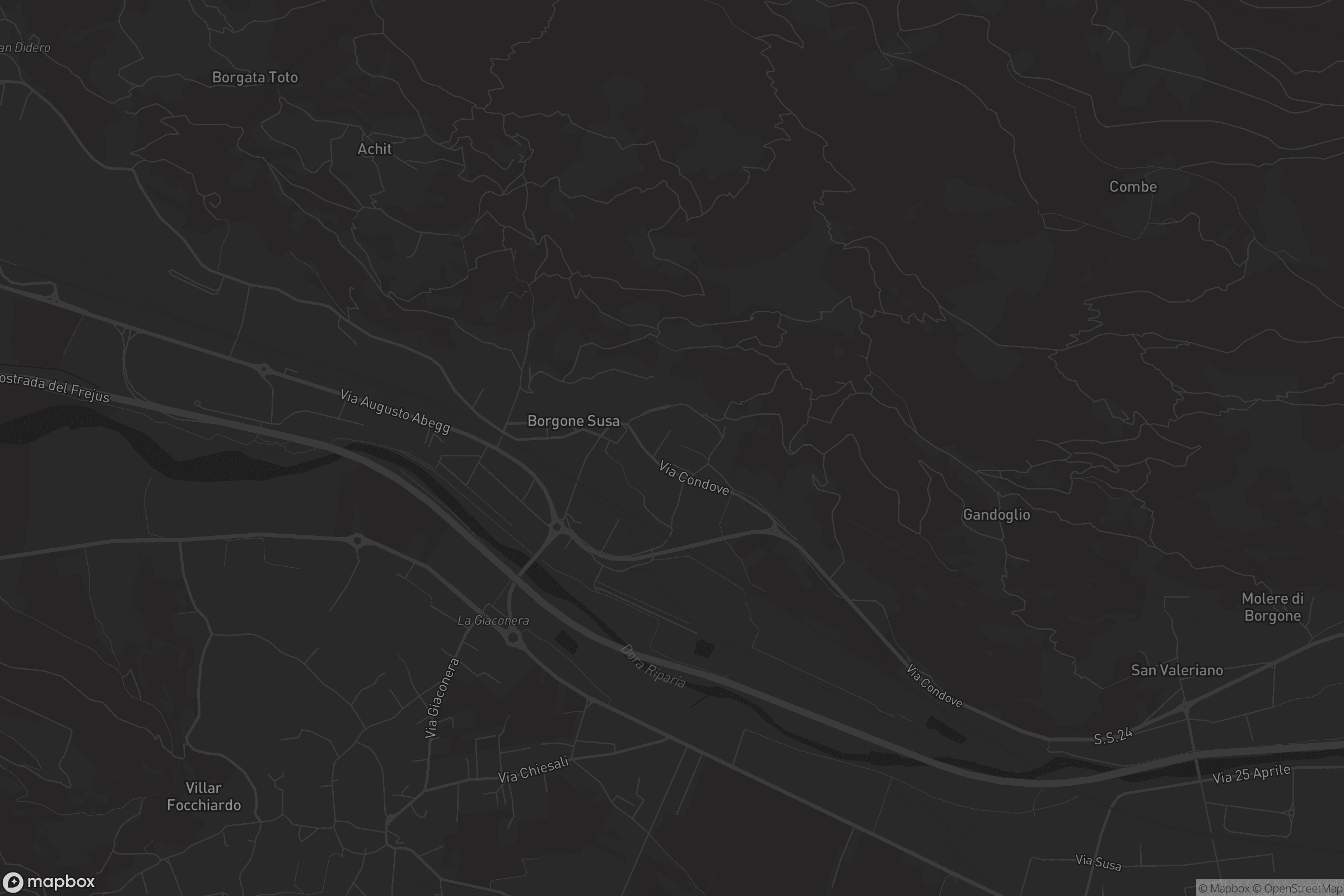Mappa di Borgone Susa