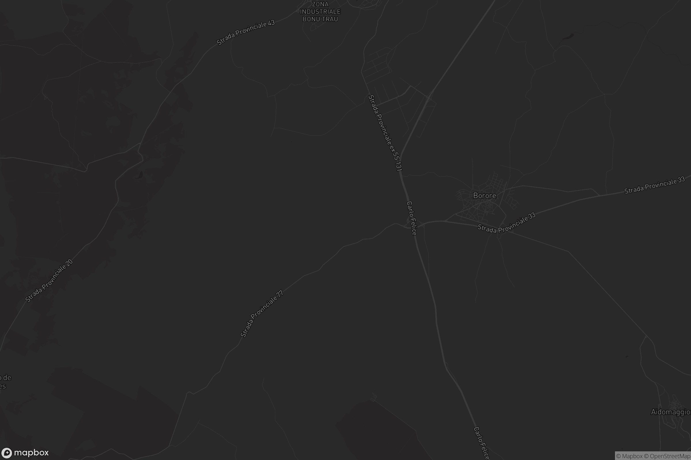 Mappa di Bòrore/Borore