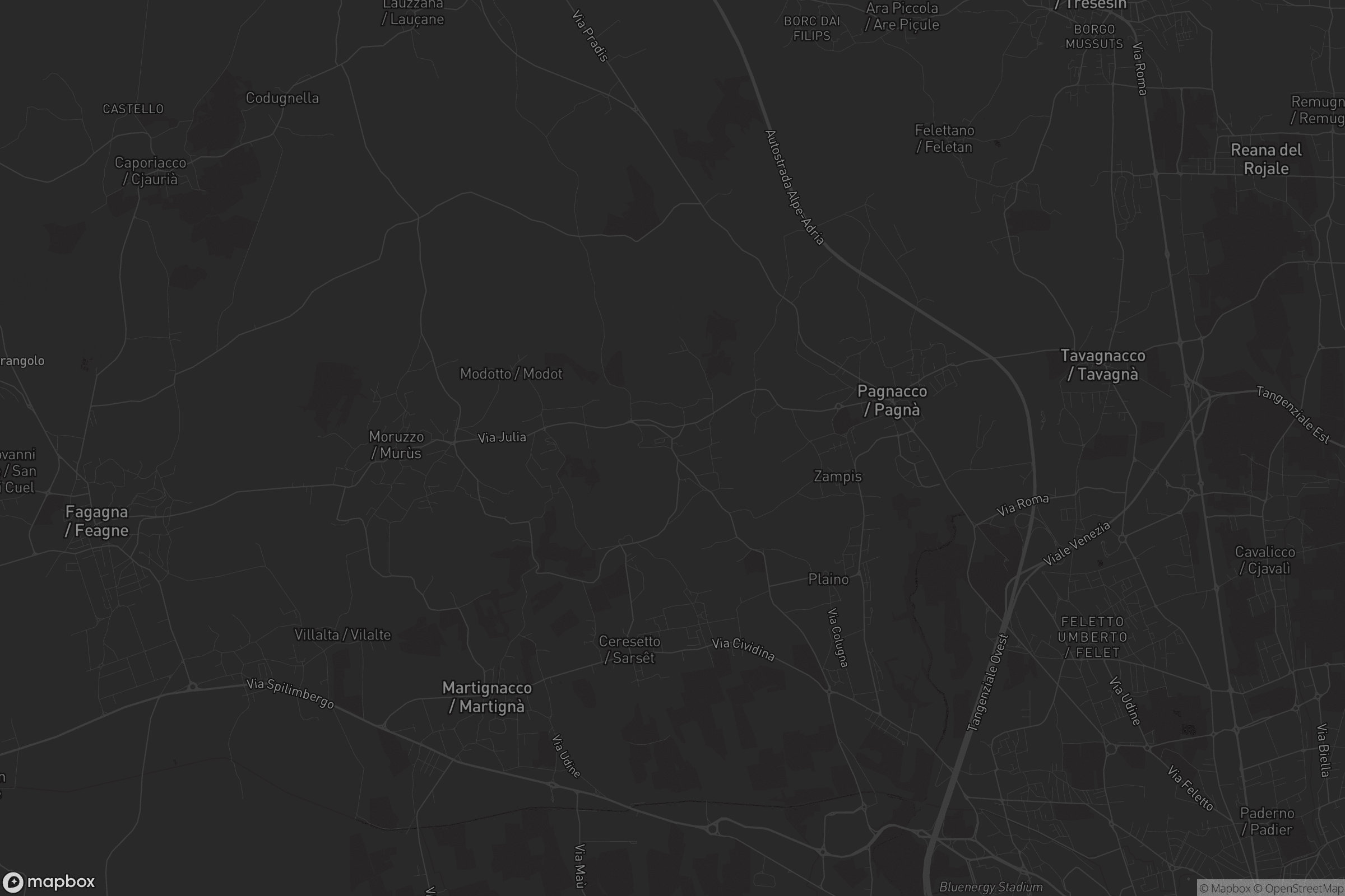 Mappa di Brazzacco / Breçà