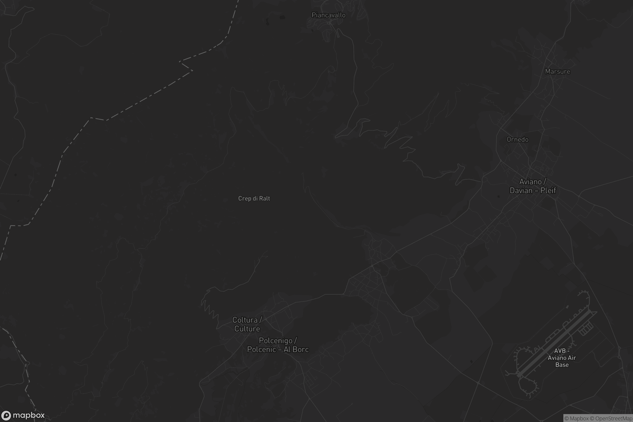 Mappa di Budoia / Budoie