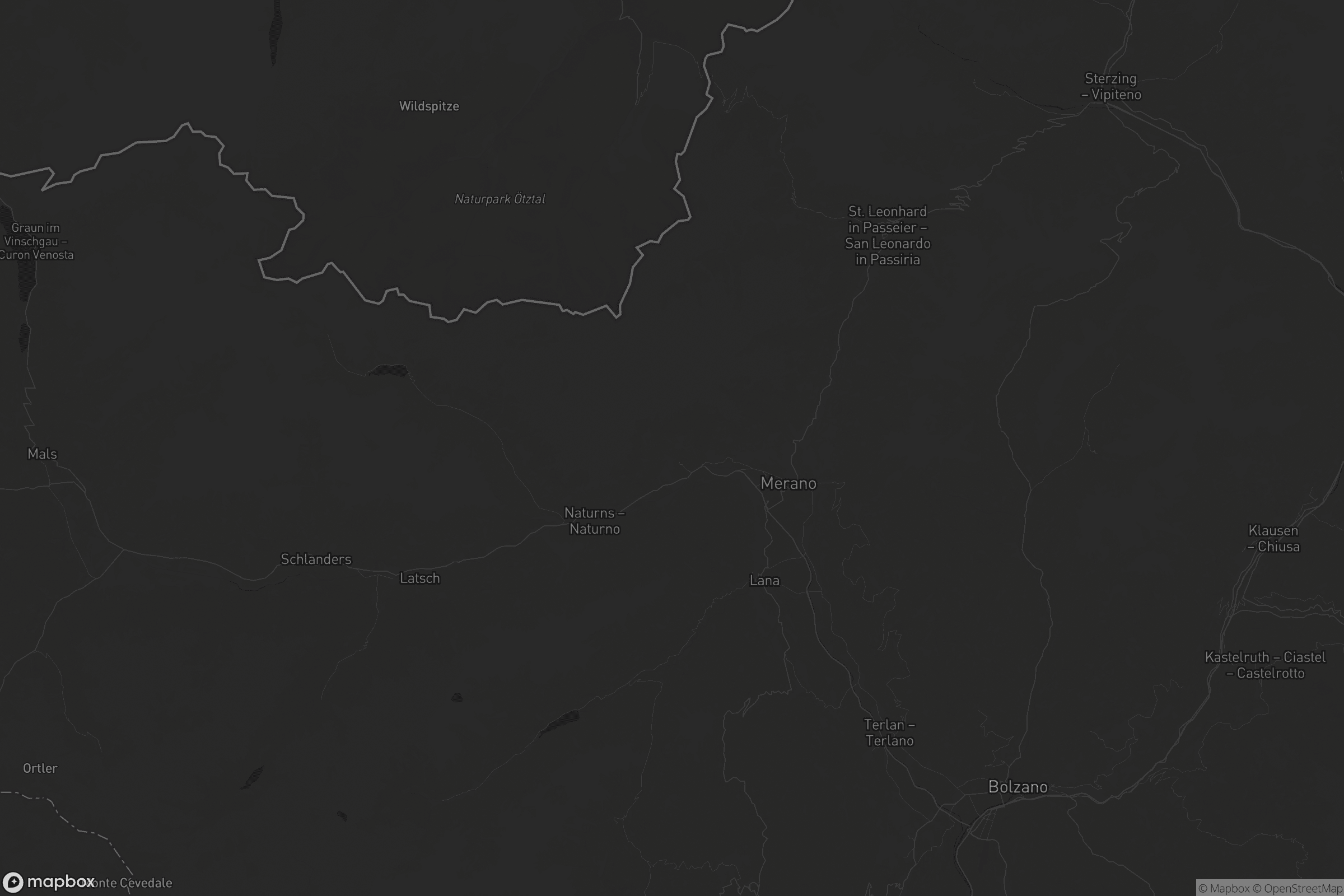 Mappa di Burggrafenamt - Burgraviato