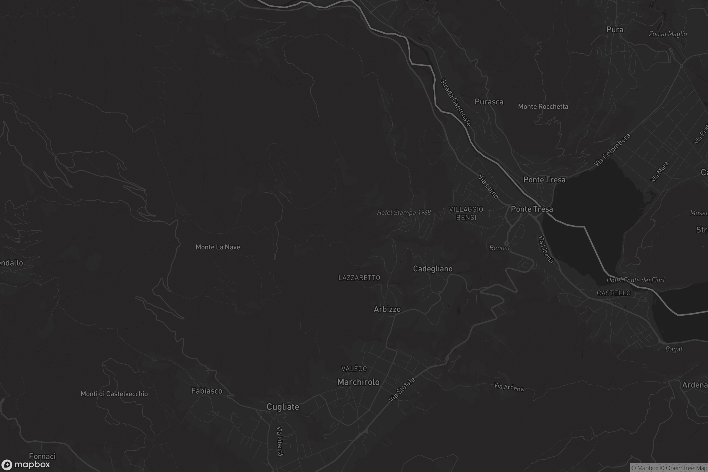 Mappa di Cadegliano-Viconago
