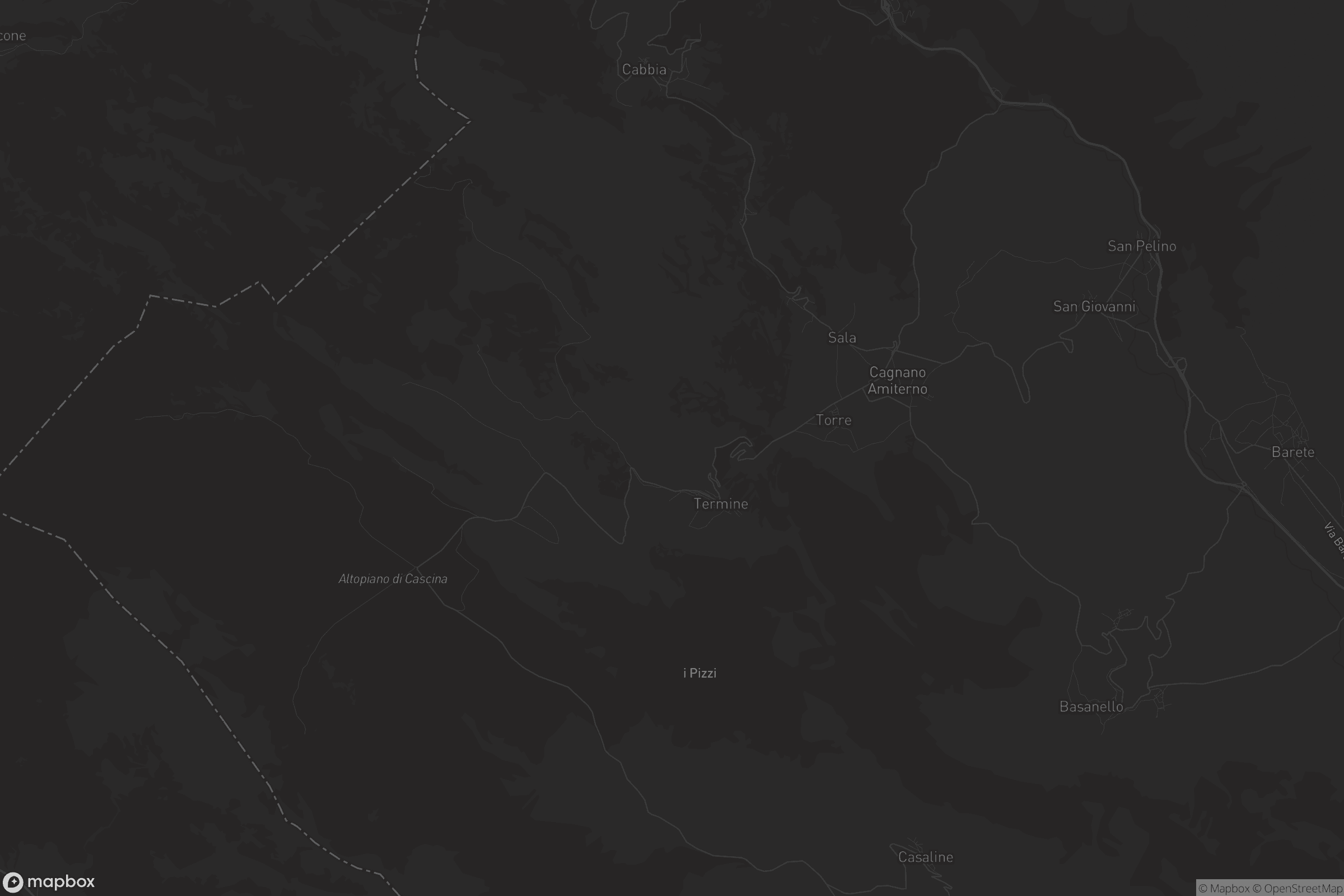 Mappa di Cagnano Amiterno