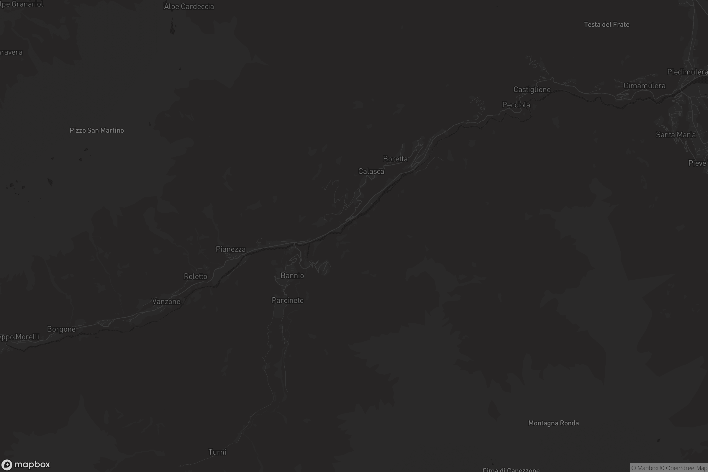 Mappa di Calasca-Castiglione