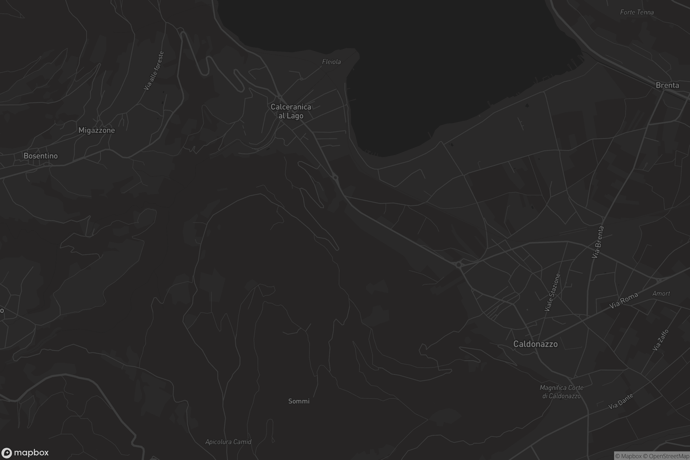 Mappa di Calceranica al Lago