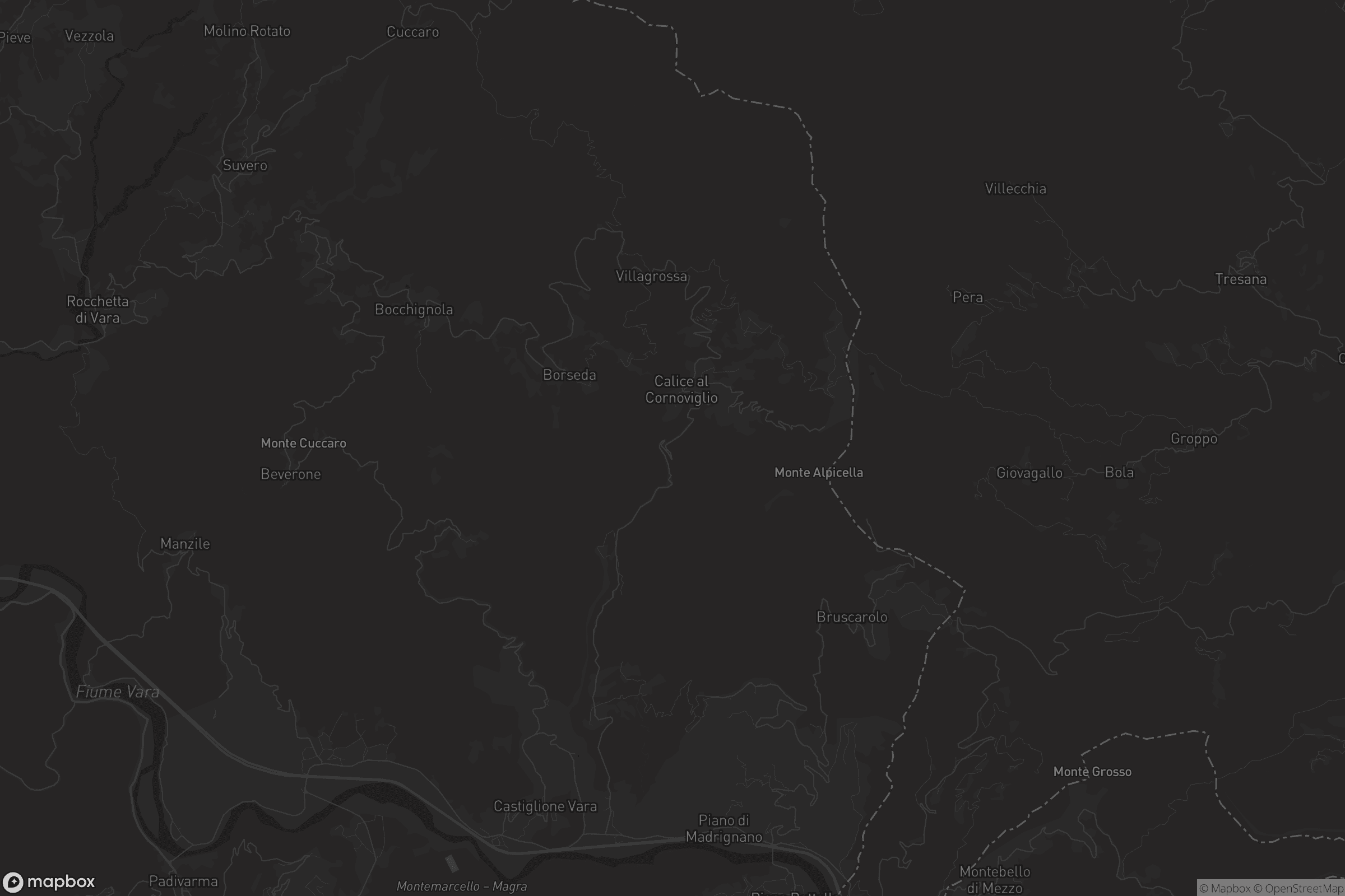 Mappa di Calice al Cornoviglio