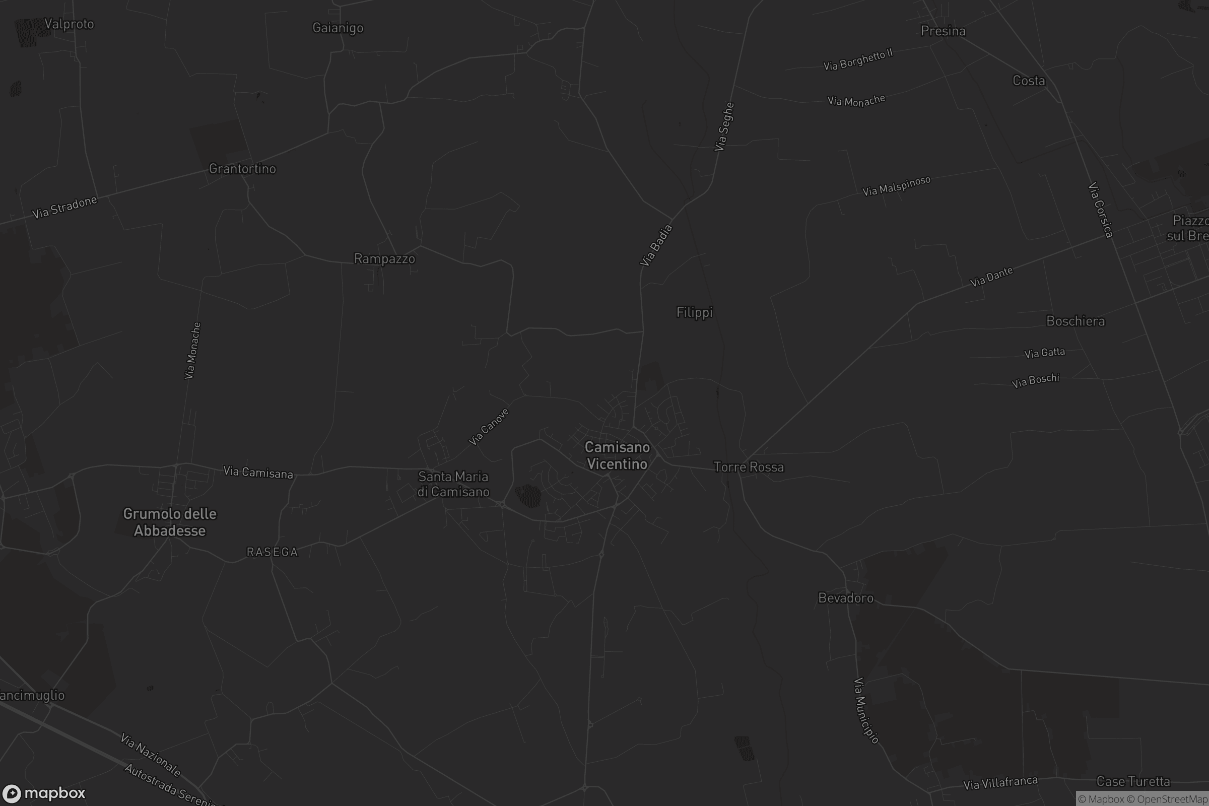 Mappa di Camisano Vicentino