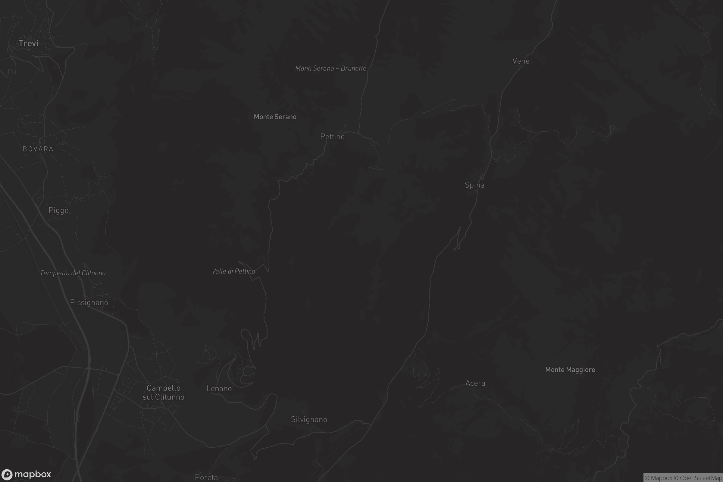 Mappa di Campello sul Clitunno