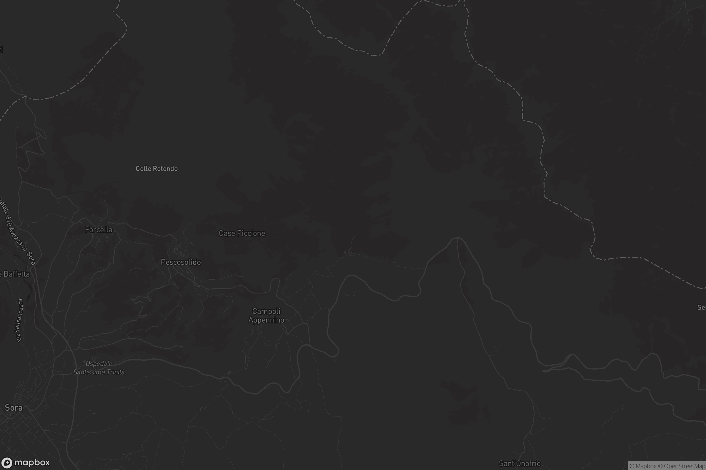 Mappa di Campoli Appennino