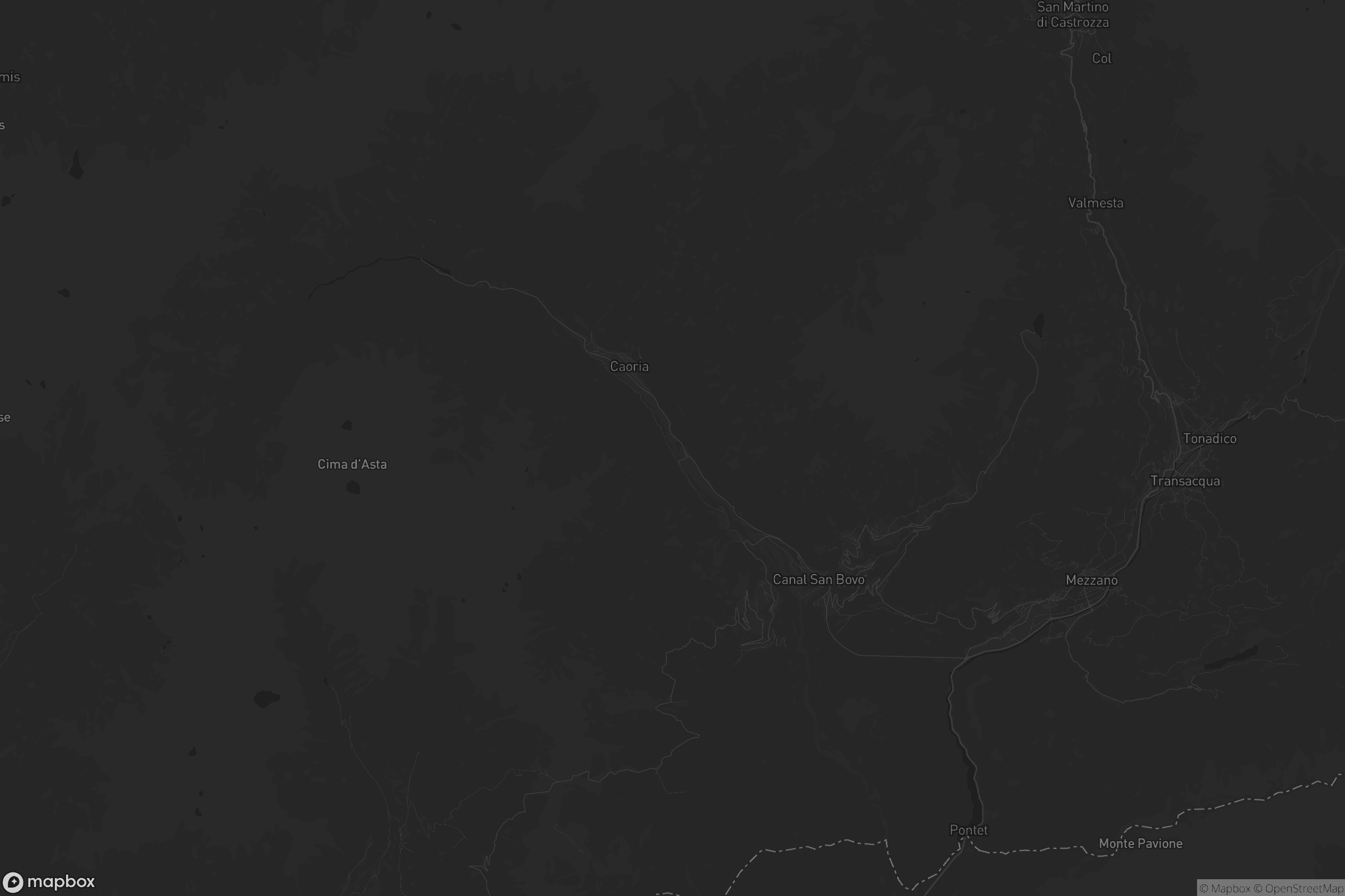 Mappa di Canal San Bovo