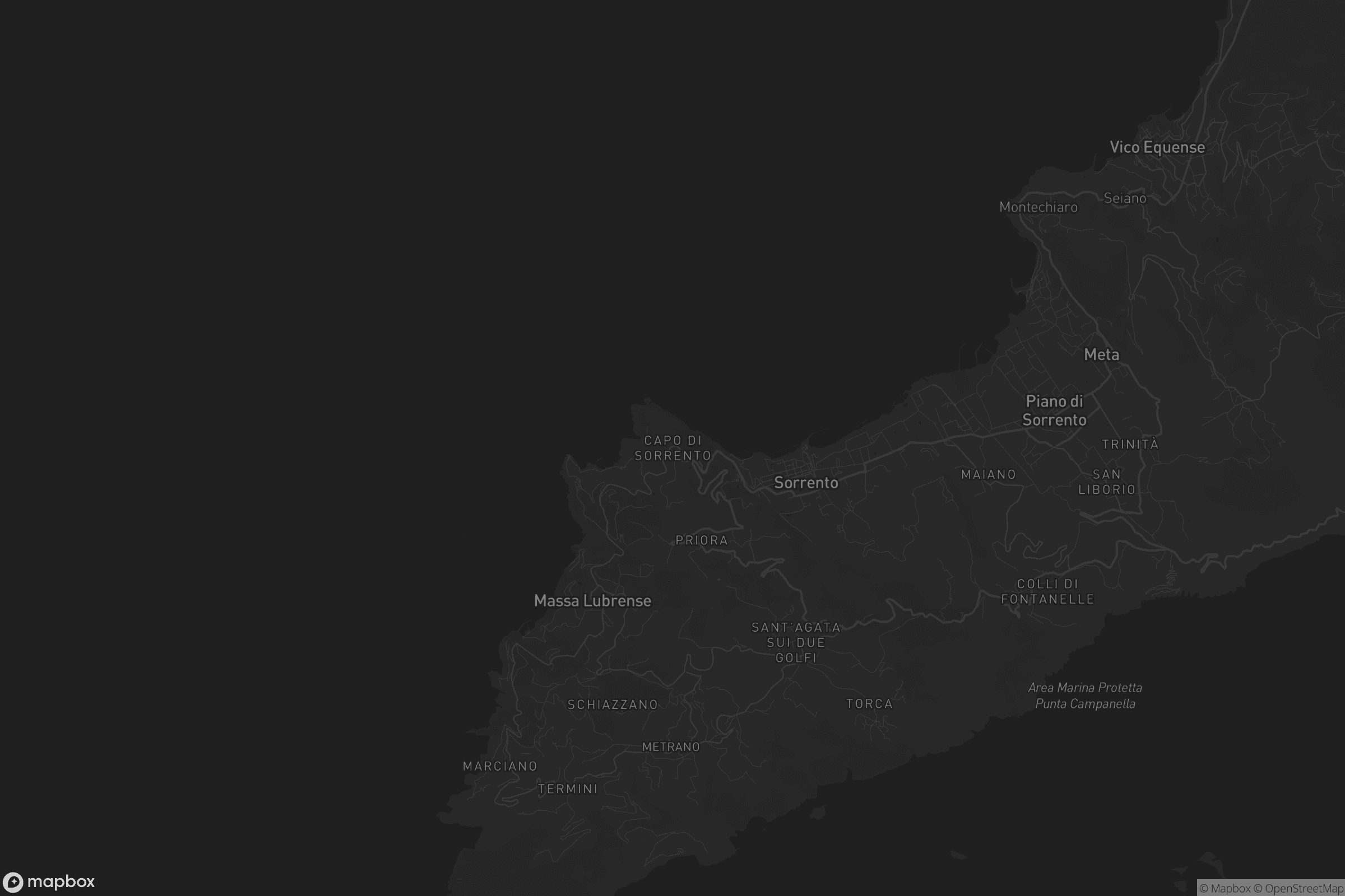 Mappa di Capo di Sorrento