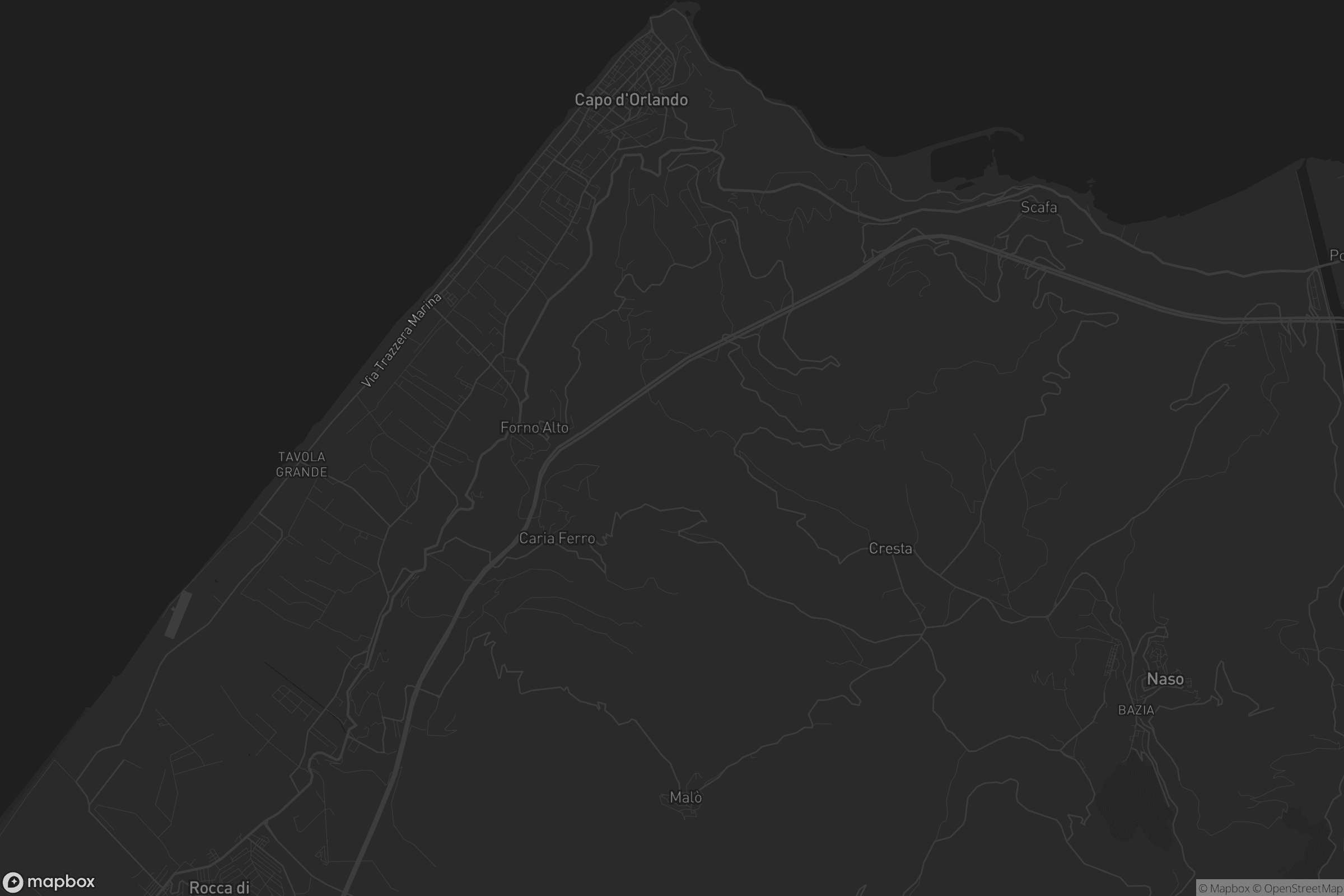 Mappa di Capo d'Orlando