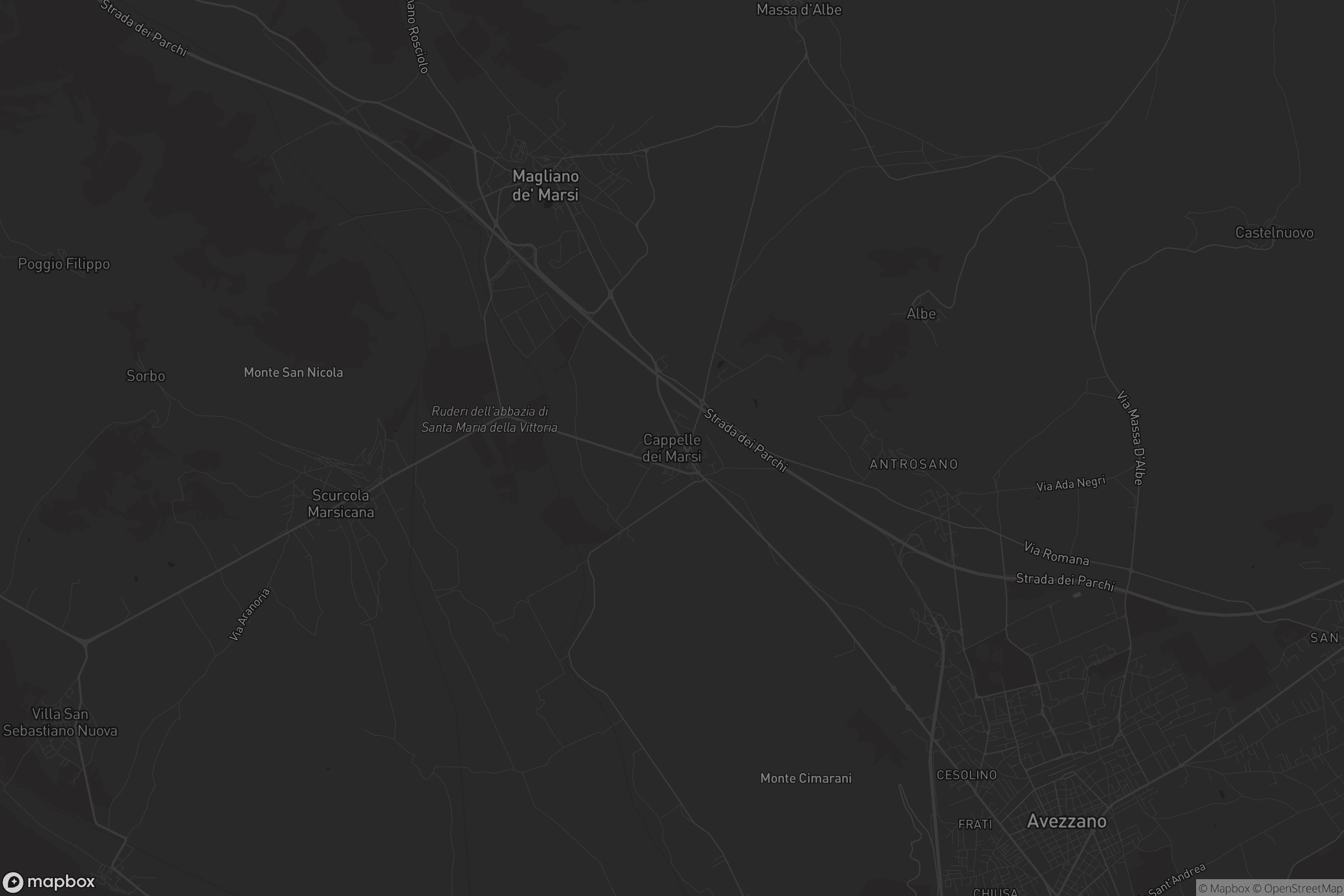 Mappa di Cappelle dei Marsi