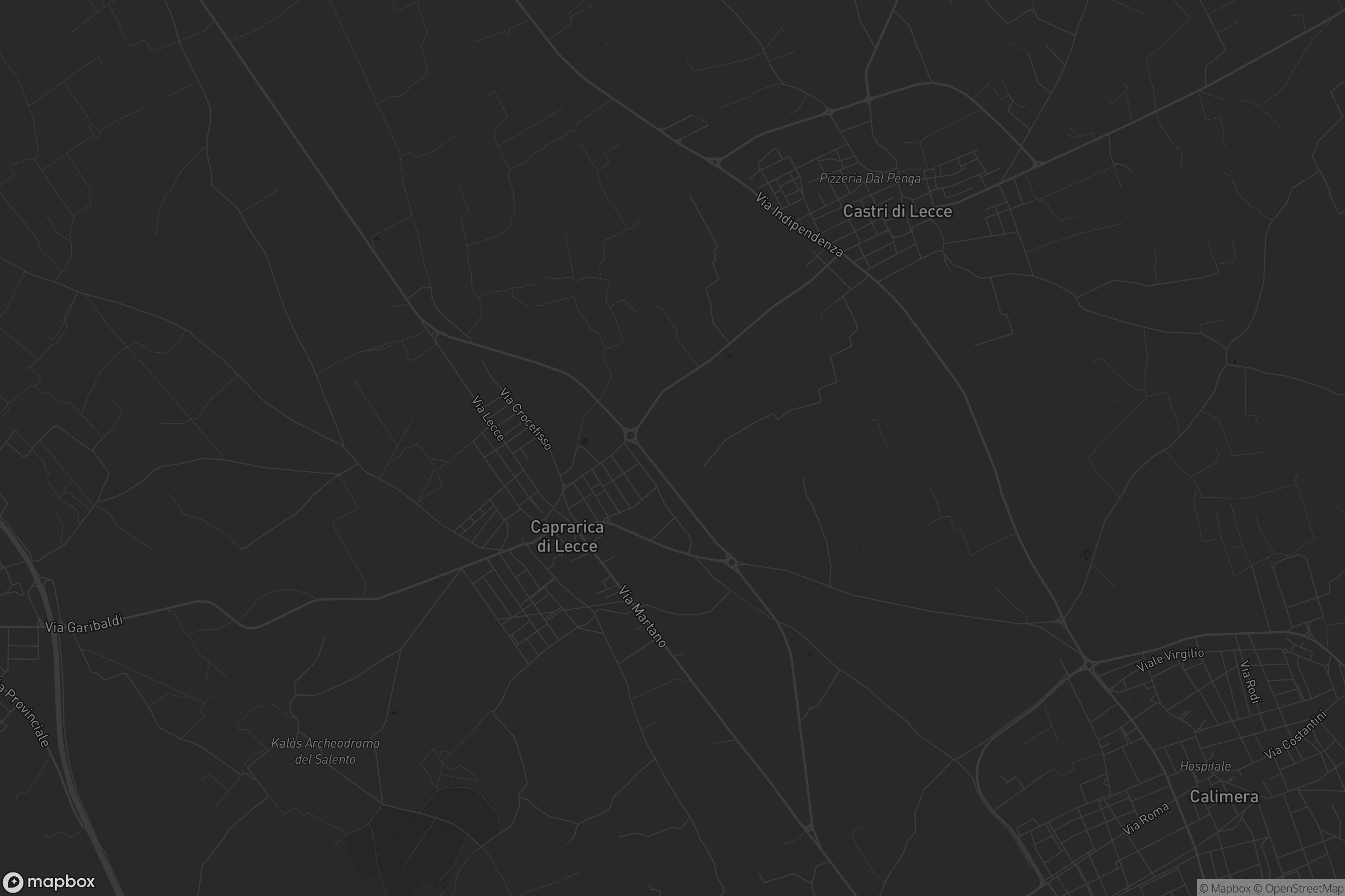 Mappa di Caprarica di Lecce